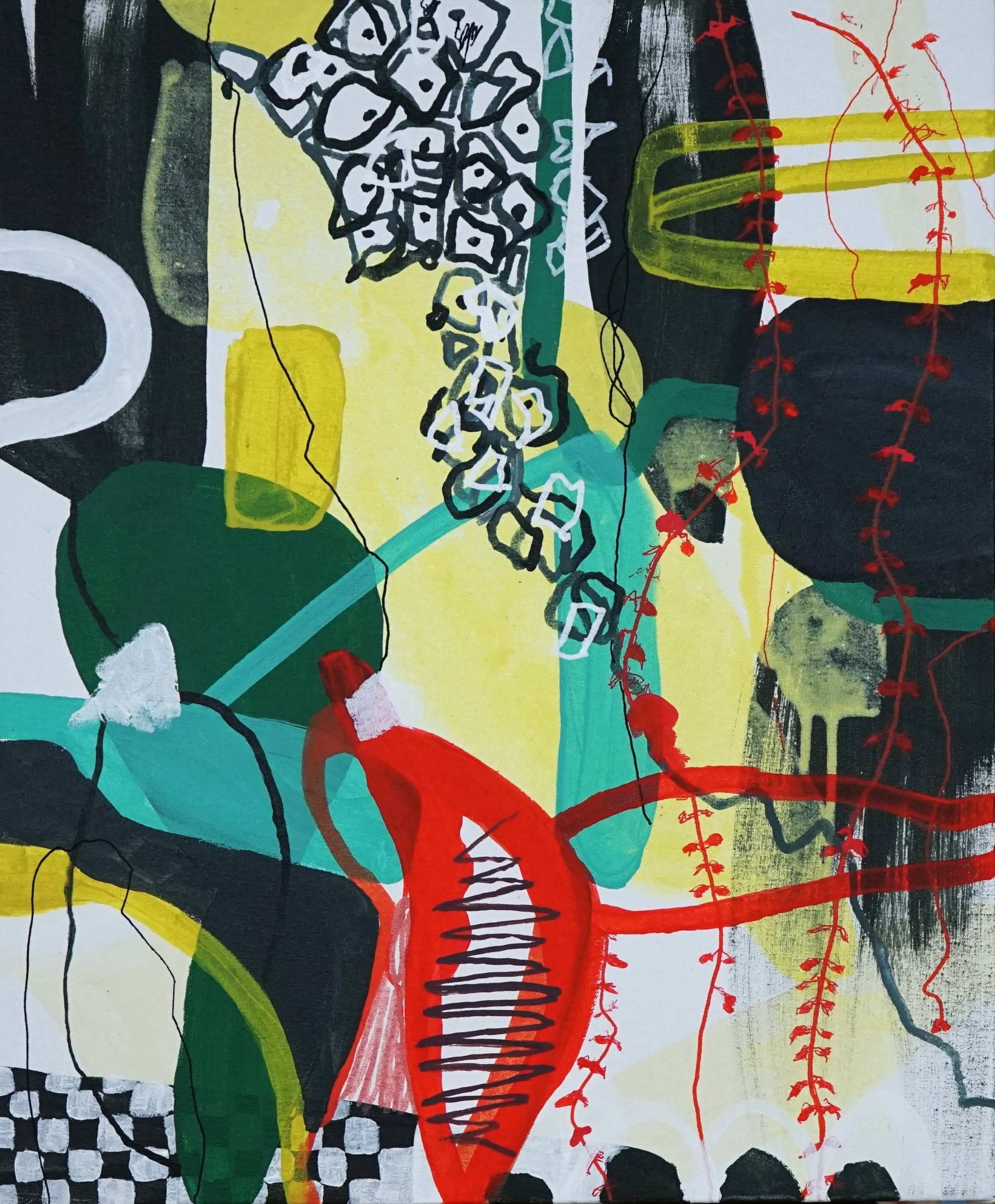 Streaming, 50 x 60cm, Acrylic on canvas