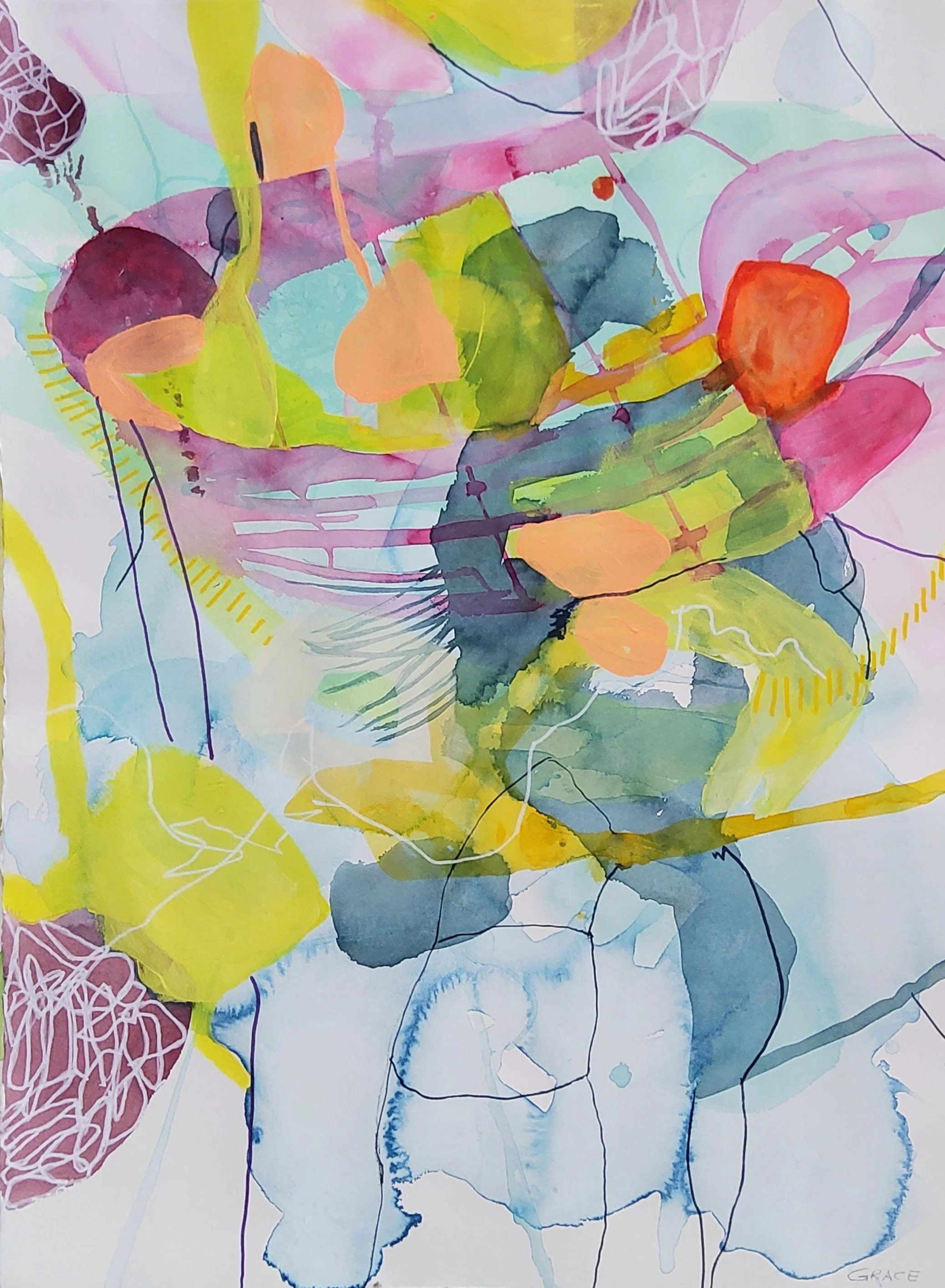 Morning glory, 56 x 76cm