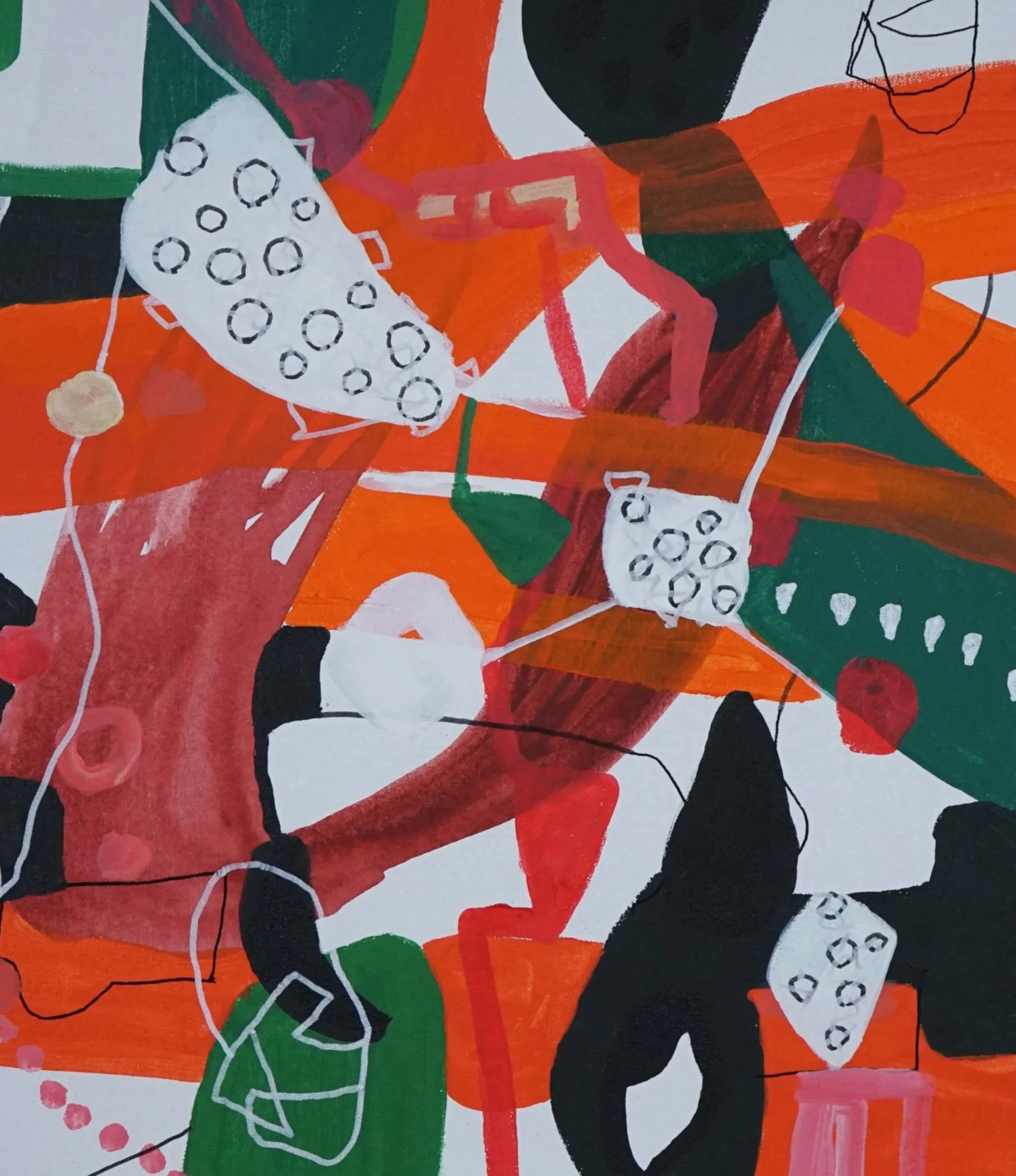 Signal's Way 46 x 56cm, Acrylic on canvas