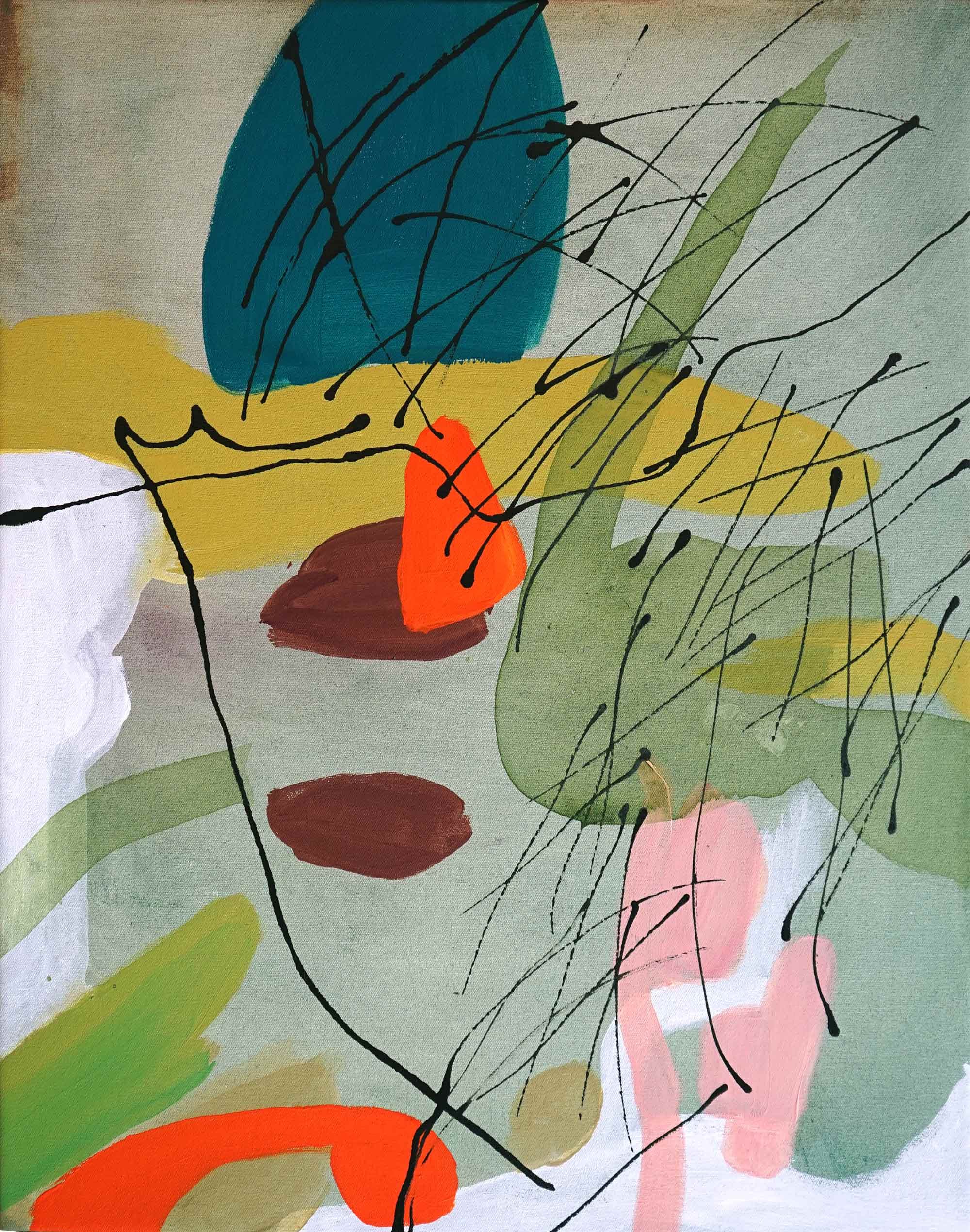 Fall out, Acrylic on canvas, 51 x 40cm