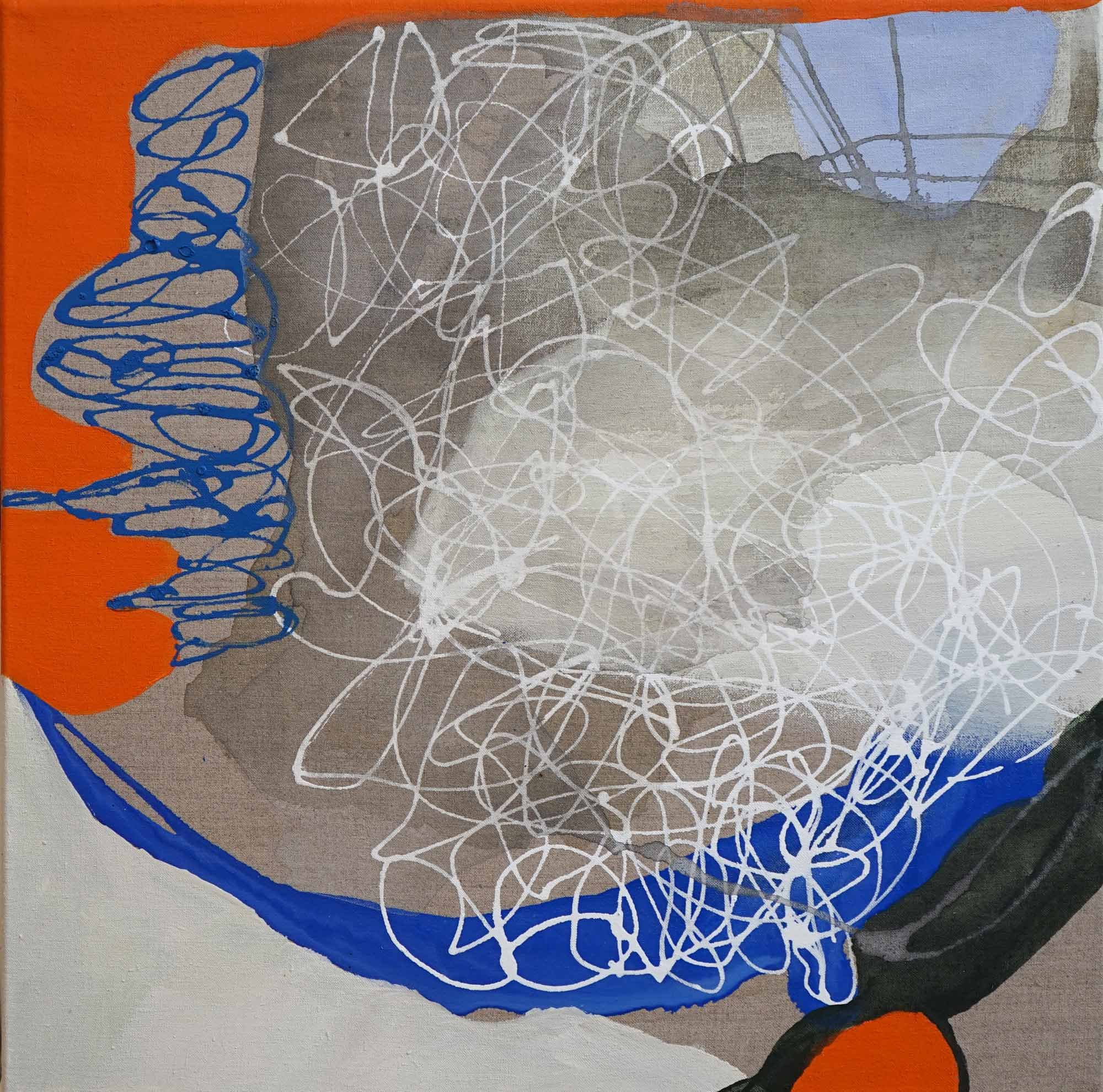 Intersecting, Acrylic on Canvas 56 x 56cm