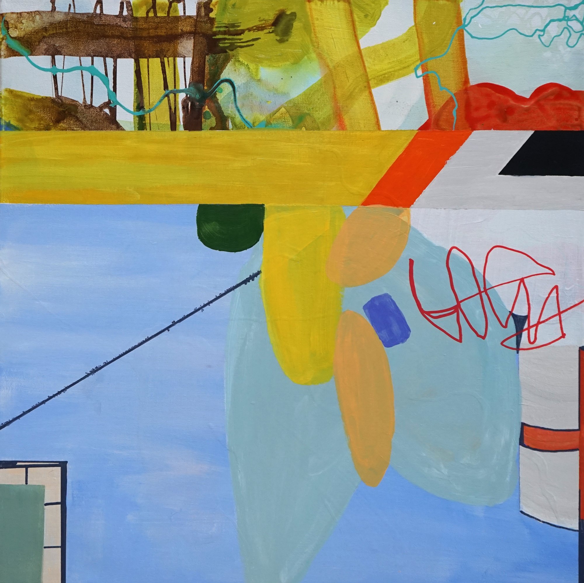 On a different day 61 x 61cm. Available for purchase on Saatchi Art