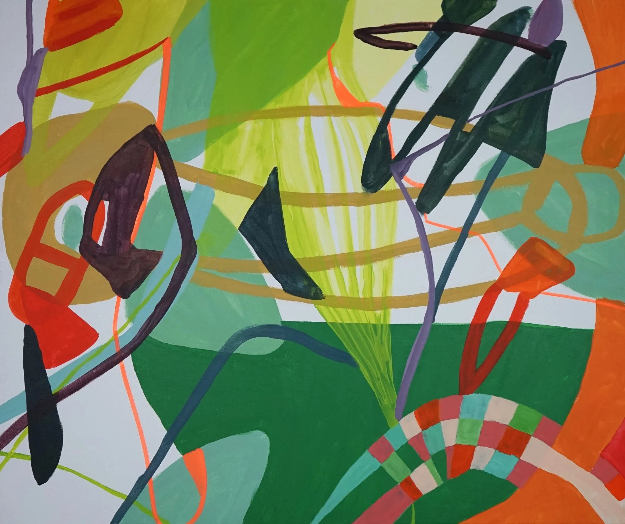 Jupiter Rising, 122 x 102cm, Acrylic on canvas