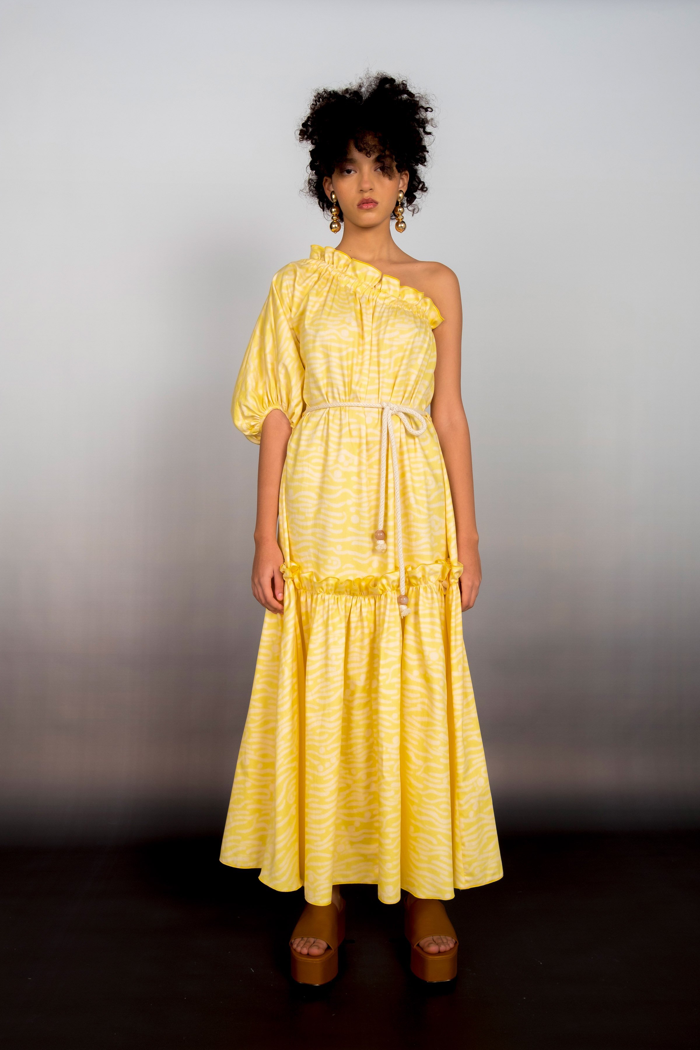 14/20BogdarOne-shoulder organic cotton dress, available at Bogdar.