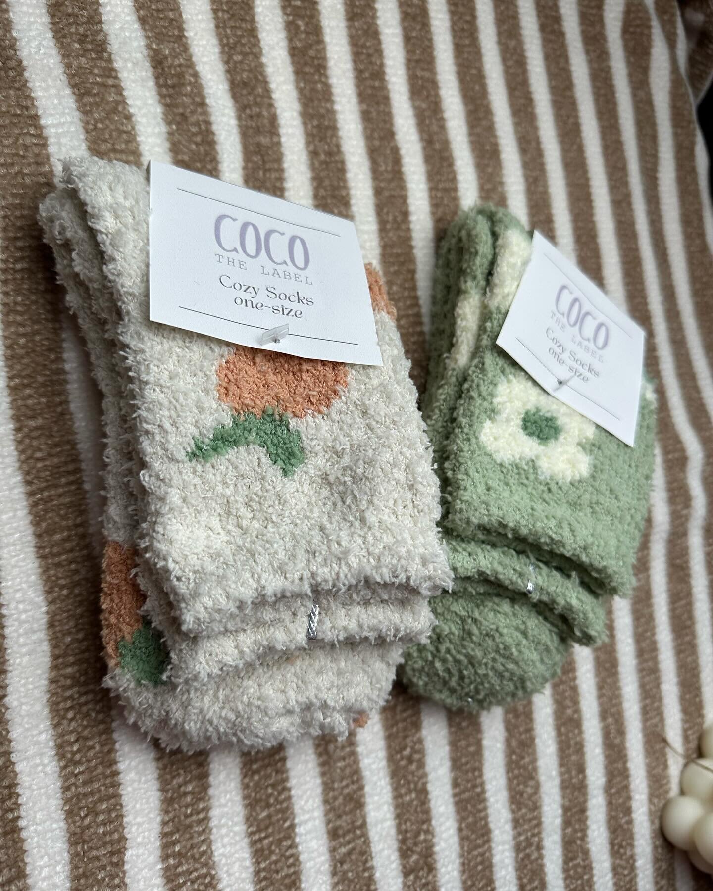 Coco The Label presents: The CUTEST &amp; SOFEST Cozy socks 🤩😆

$5 a pair

Multiple pairs in each design 😋
Comment below to claim 🛍️