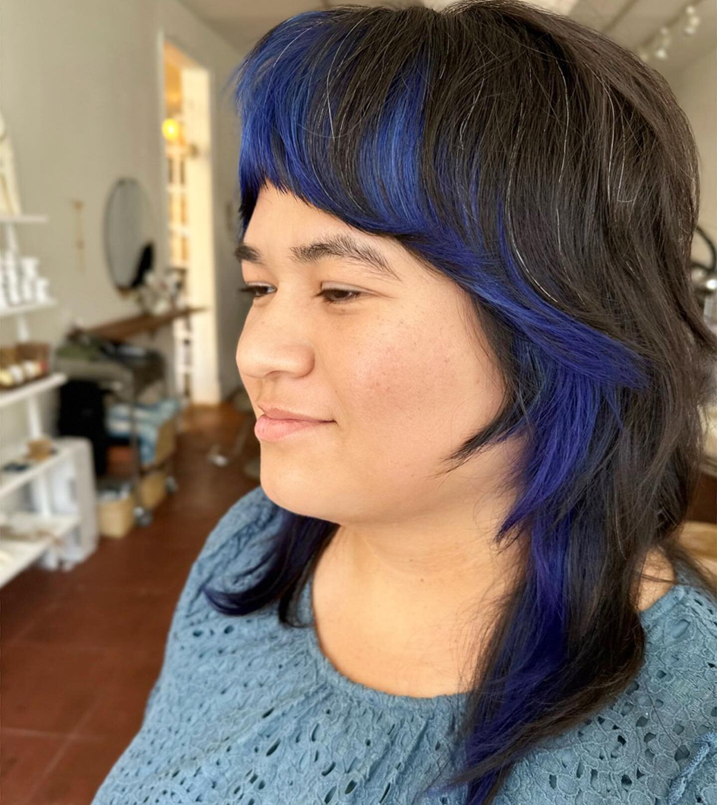 A little pop of color to bring out this cute lil shag do&rsquo;

Color can be such a fun way to enhance your hair! It doesn&rsquo;t have to be bold or an all over change. Sometimes just a little lightness in the right places or a pop of color makes a