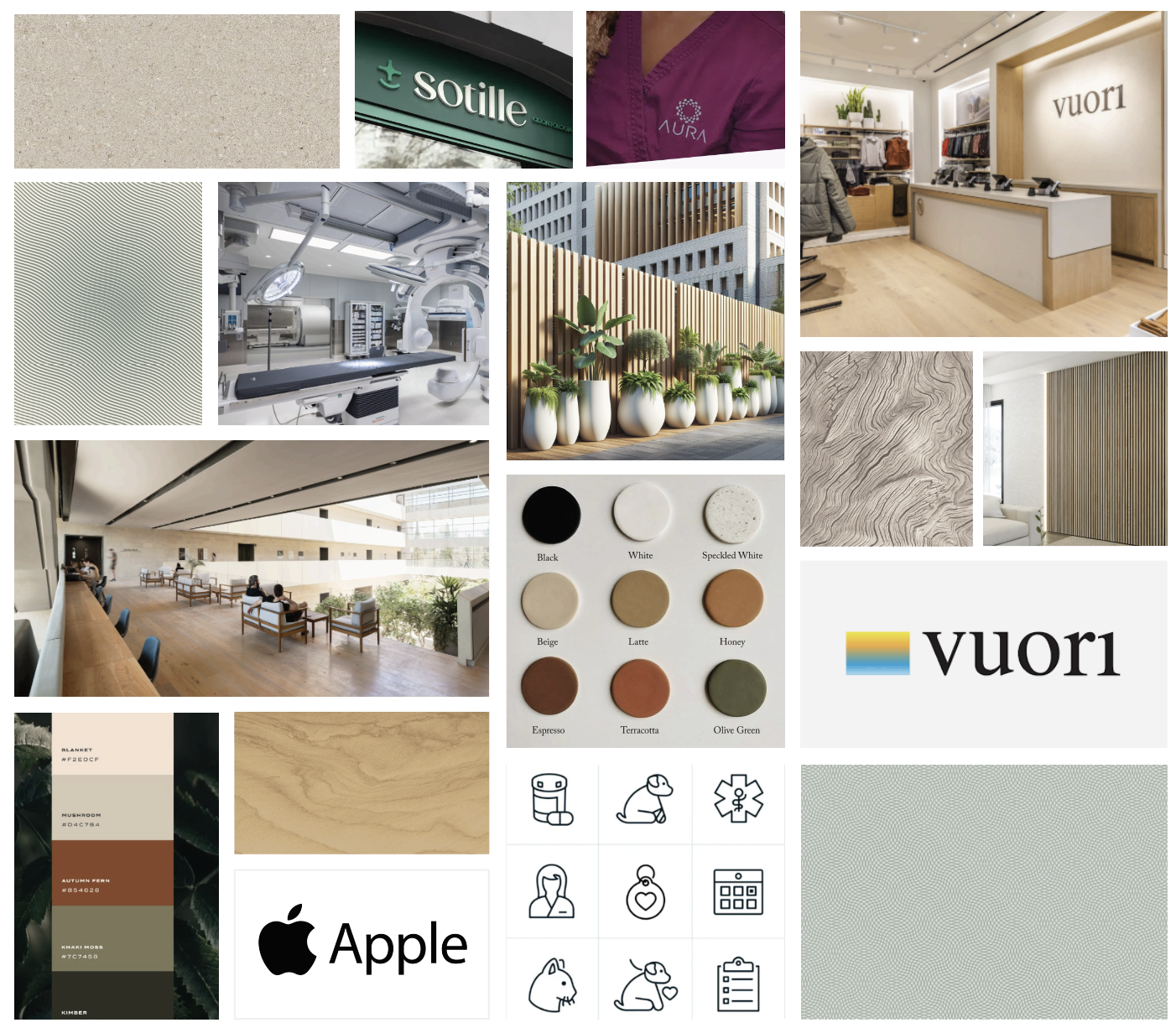 Visual identity moodboard