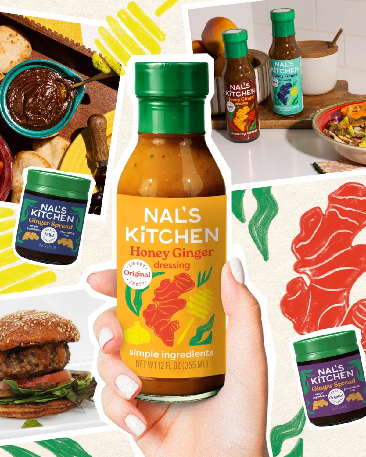Nal's Kitchen Bold, Vibrant Flavor Salad Dressings and Spreads for Everyday Meals