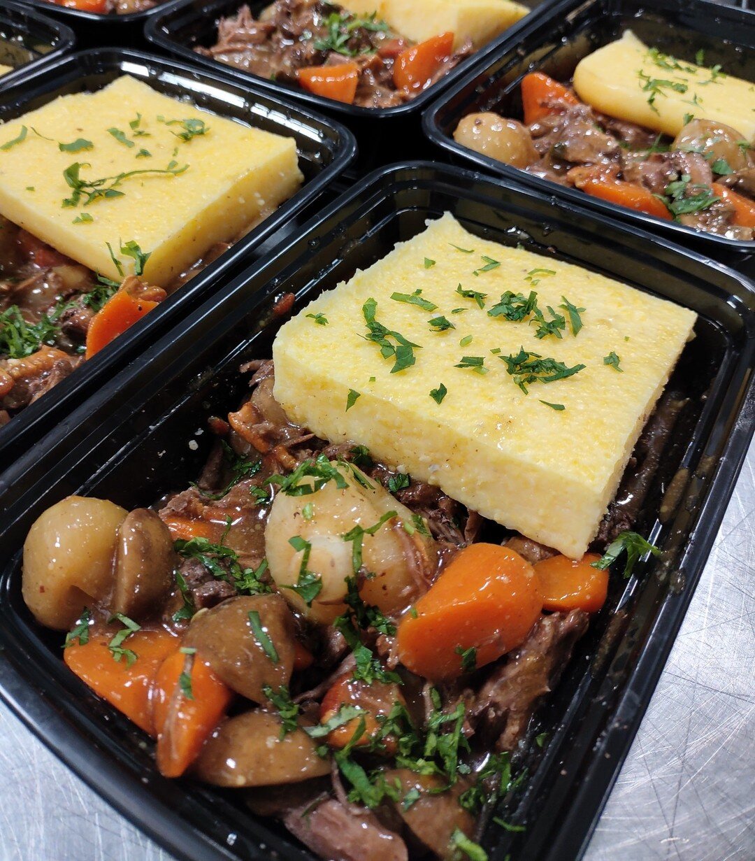 Highlights from our most recent delivery this past Monday: Beef Bourguignon with polenta, Rajma Chaawal, and our house salad with sherry vinaigrette and oven dried tomatoes.