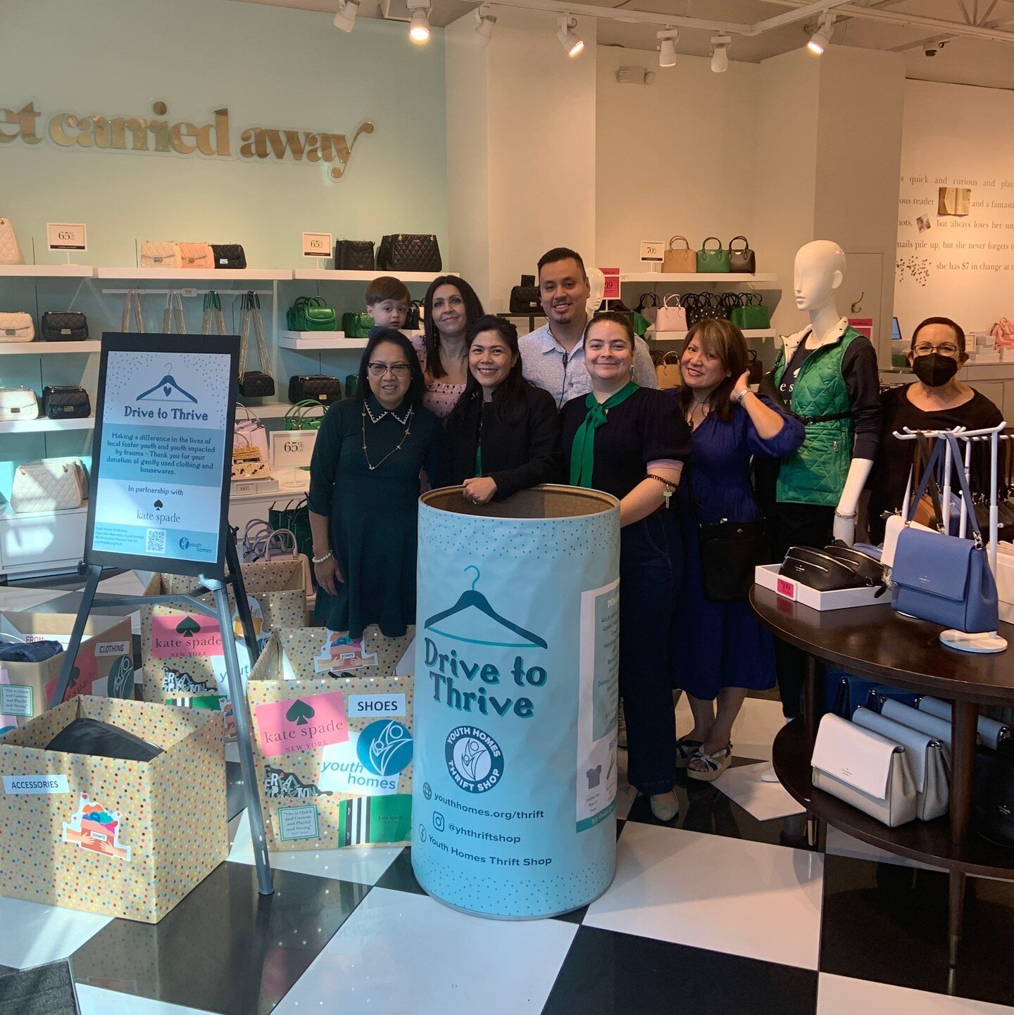 Last Saturday, @katespadeny &spades;️ hosted an event to support the young people who receive services at Youth Homes. 

Shoppers got early access to the store and were invited to bring donations for the @yhthriftshop

What&rsquo;s more - 10% of sale