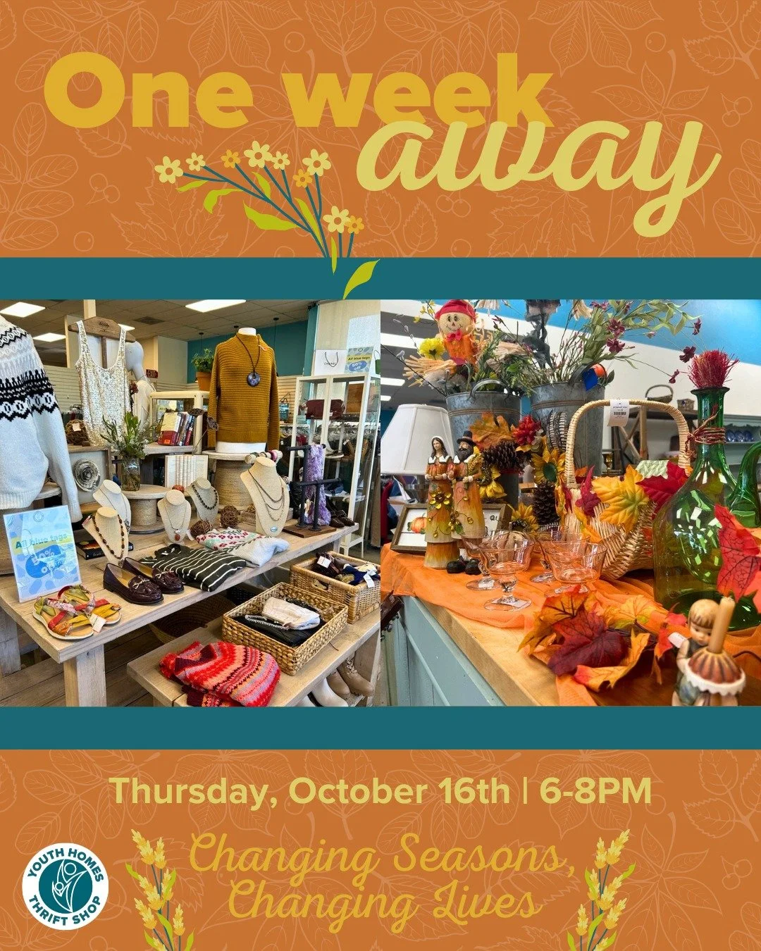 A new season reminds us of new life, new opportunities, and the ability to grow and change - much like the work young people do at Youth Homes. The weather is feeling a bit more &quot;fall&quot; these days, and it's getting us so excited to spend a c