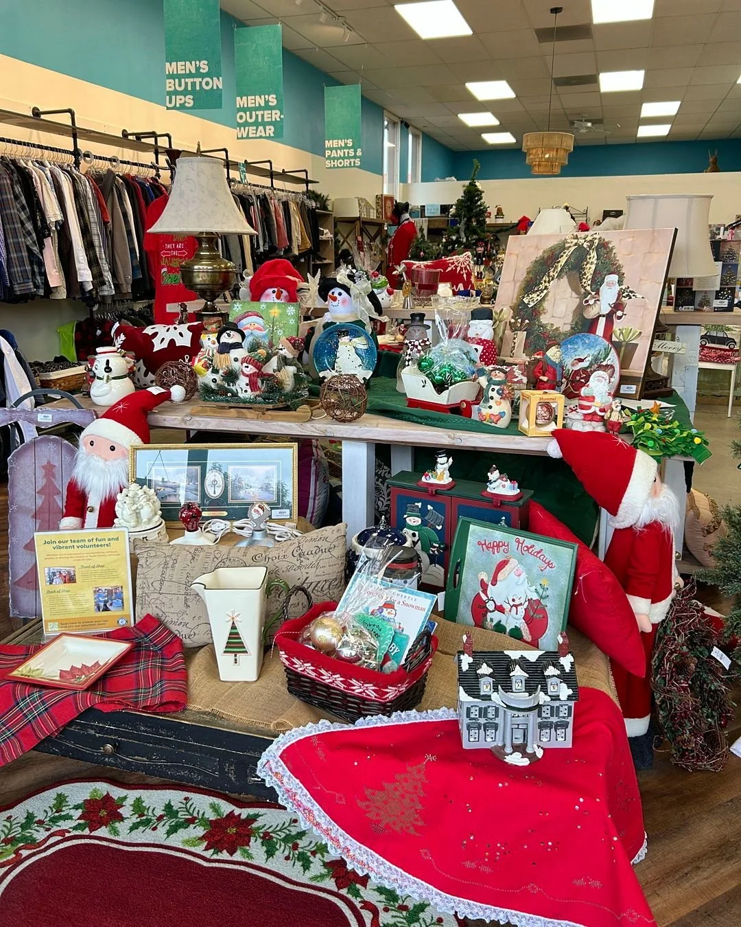 Stop by Youth Homes Thrift Shop today to shop the most beautiful display of all things Merry &amp; Bright 🌟 Plus - today (11/14) ONLY - take 50% off ALL clothing including our Curated Collection! Snag some incredible deals at the shop where every do