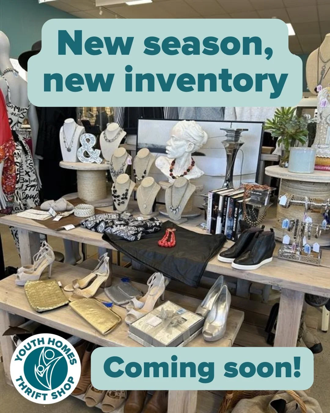 Spring has sprung and soon, the shop floor will too! 🌸 Our spring changeover is happening this Sunday, March 15th and we're bringing out loads of gorgeous spring fashions and housewares 👗 

Come snag the rest of our winter deals while you can, and 