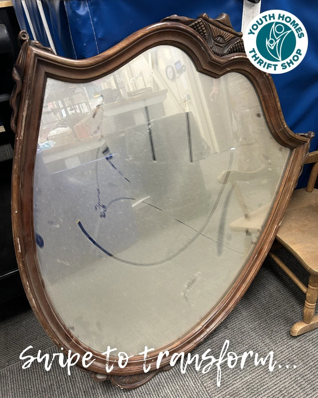 Welcome to our first Thrift Transformation! ♻️

@boysteamcharityinc Lamorinda League volunteers Teddy and Colleen brought life back to these antique wooden furniture pieces 🪞 The rocking chair sold RIGHT AWAY after a fresh coat of paint and some TLC