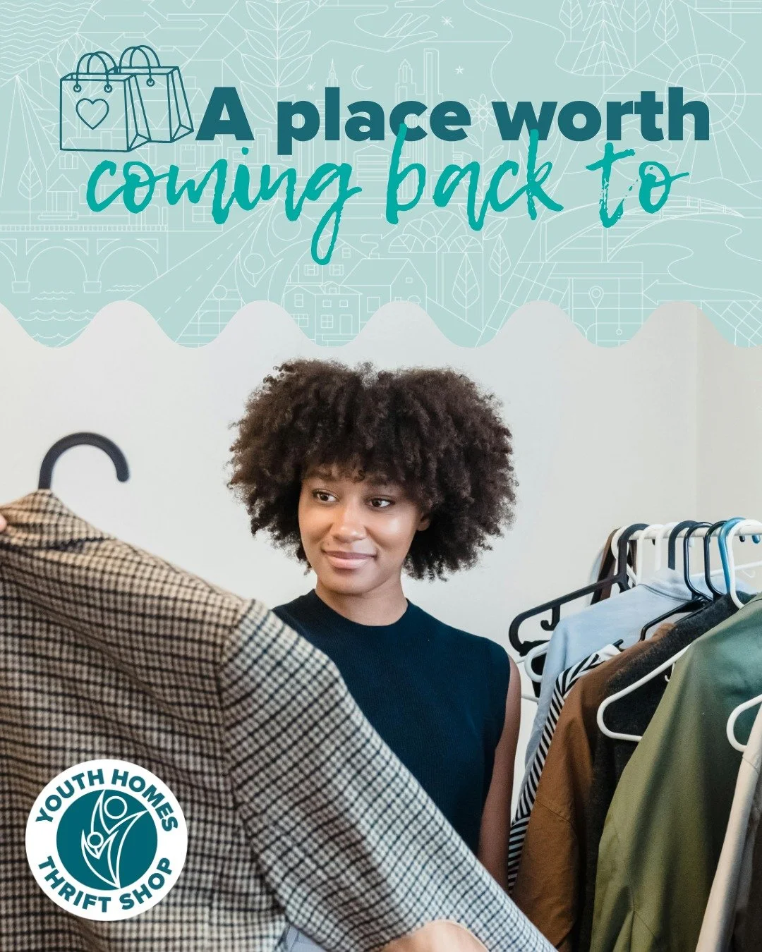 At Youth Homes Thrift Shop, our mission goes beyond great secondhand finds 👕 The youth and families we serve are always welcome to shop free of charge - it&rsquo;s a small but powerful reminder that their voices and choices matter.

Last week, we we