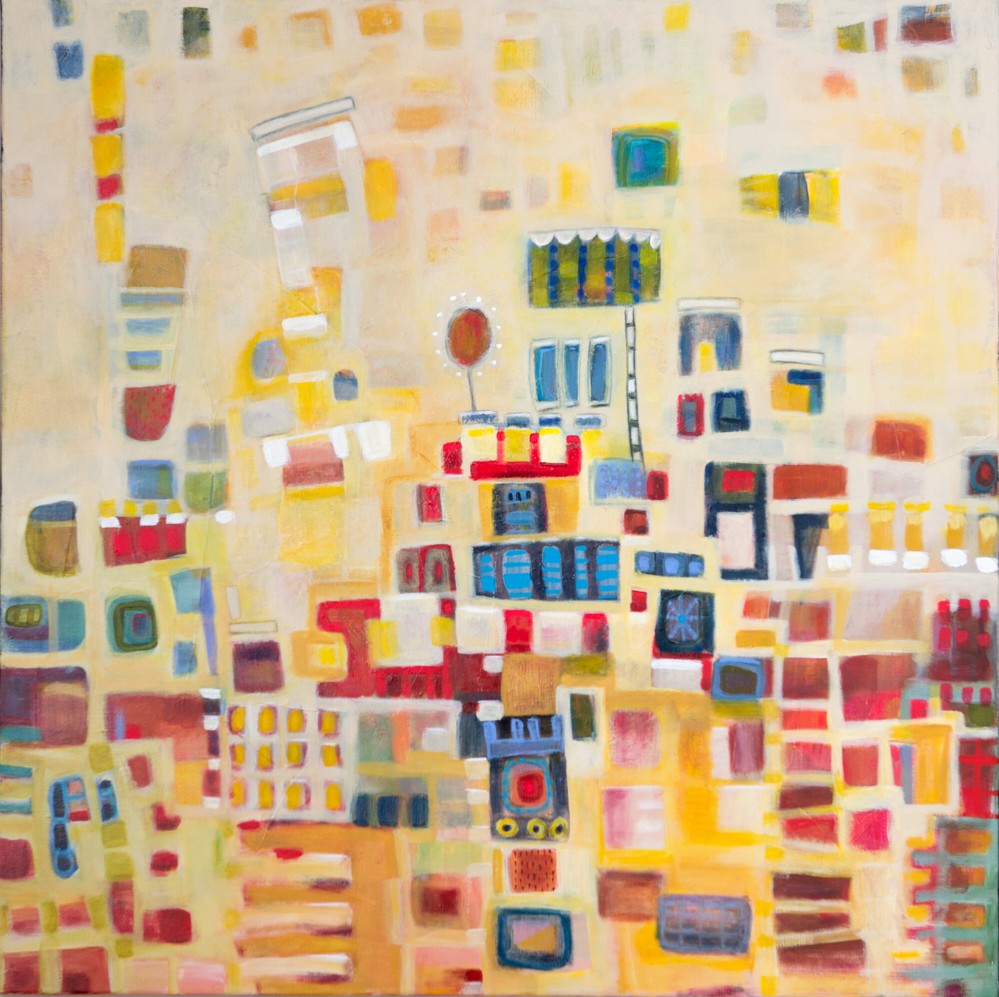 City Center, 2015. Acrylic on canvas. 36 in. x 36 in.