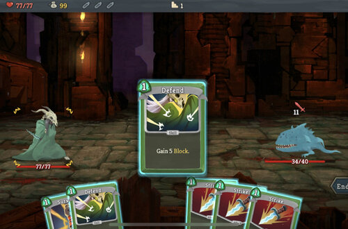 Slay the Spire - A popular little PC game featuring deck-building with digital cards.