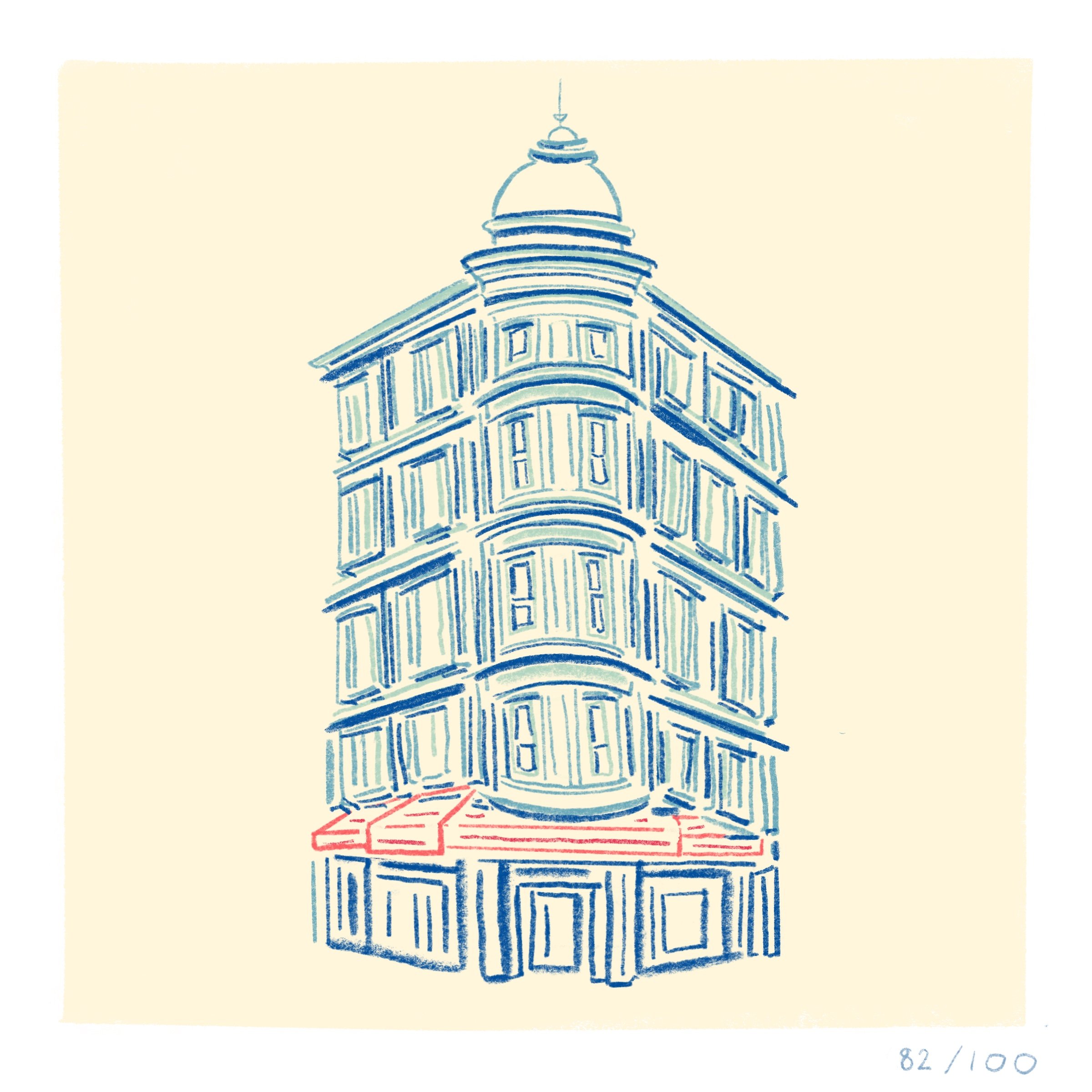 Sentinel Building Illustration