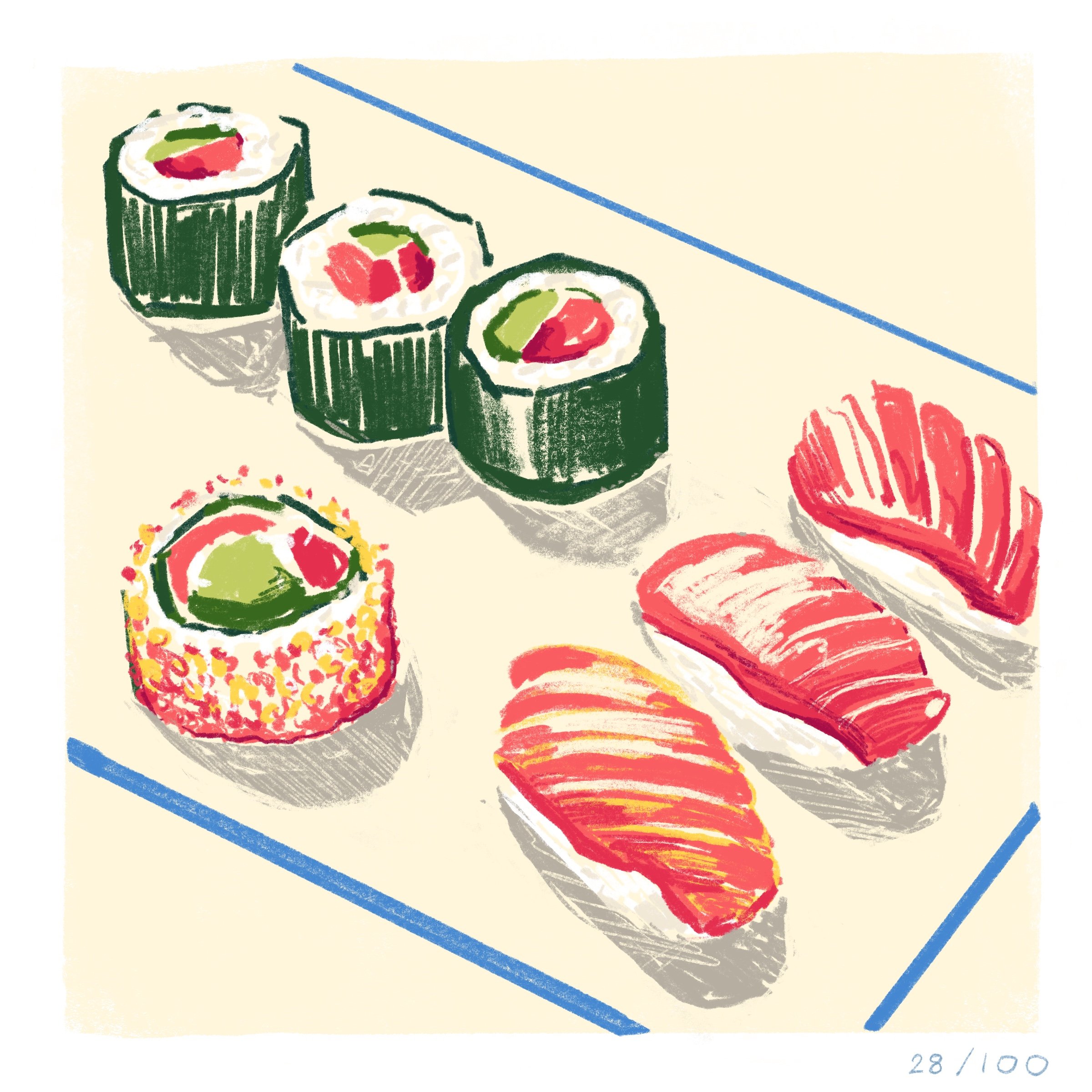 Sushi illustration