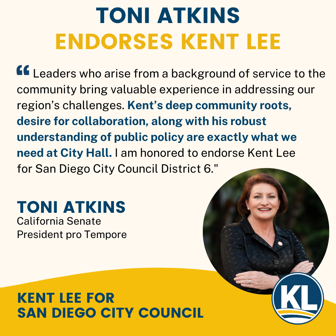 Endorsements — Kent Lee for San Diego 2022