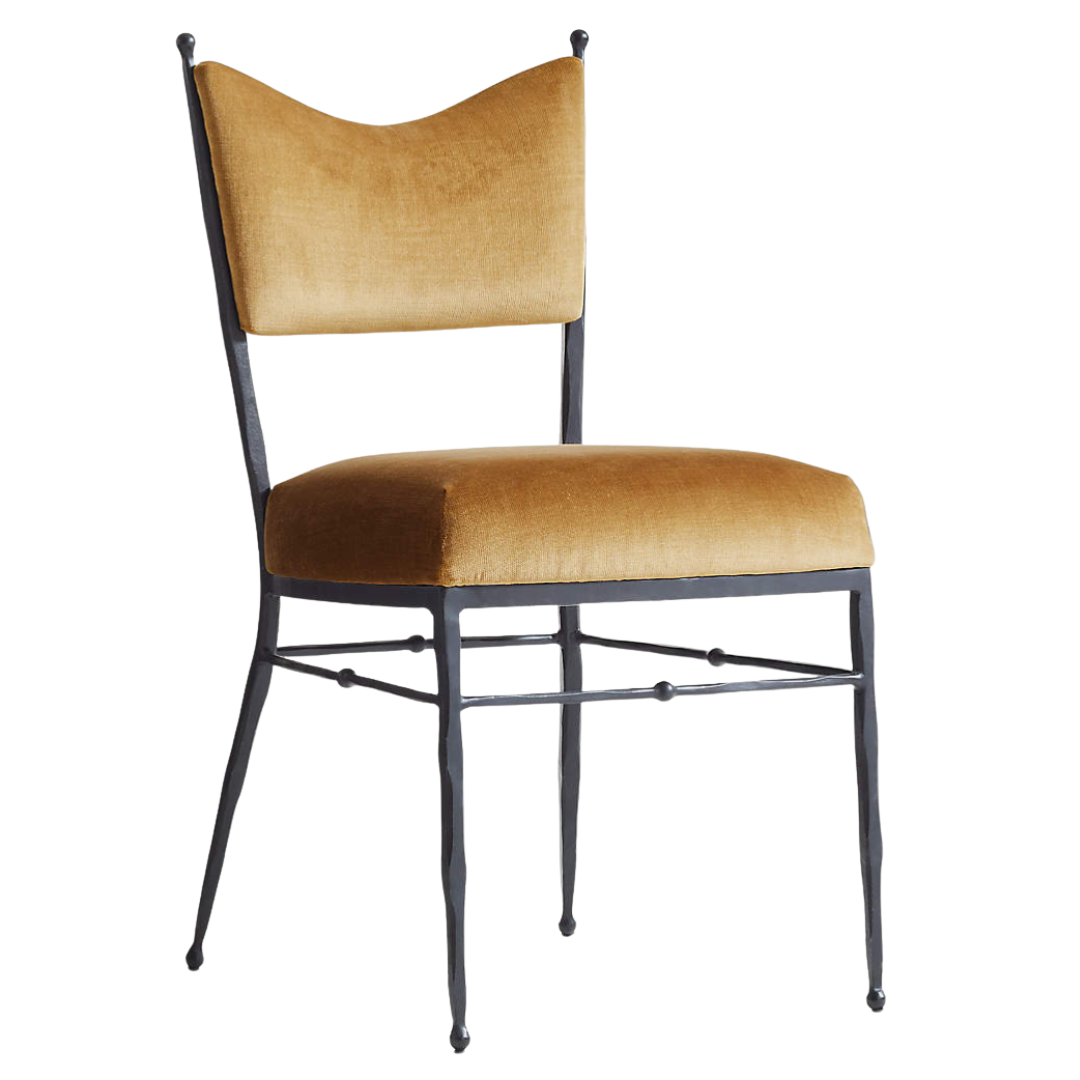 Rodin Dining Chair - Ochre Velvet