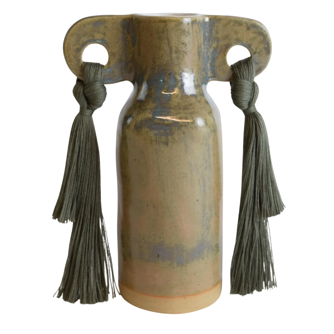 Ceramic Vase #606 Olive