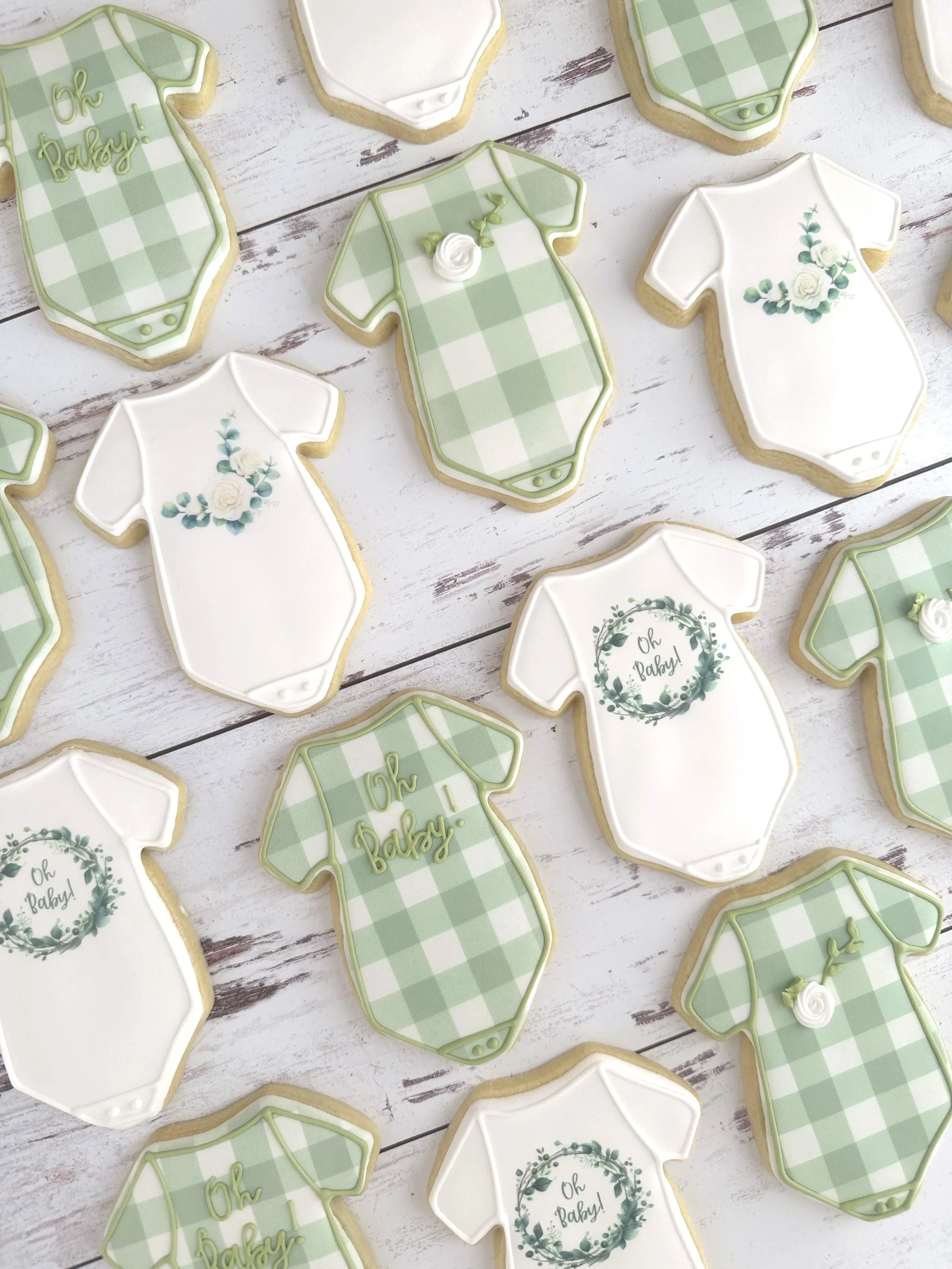 White Roses and Greenery
