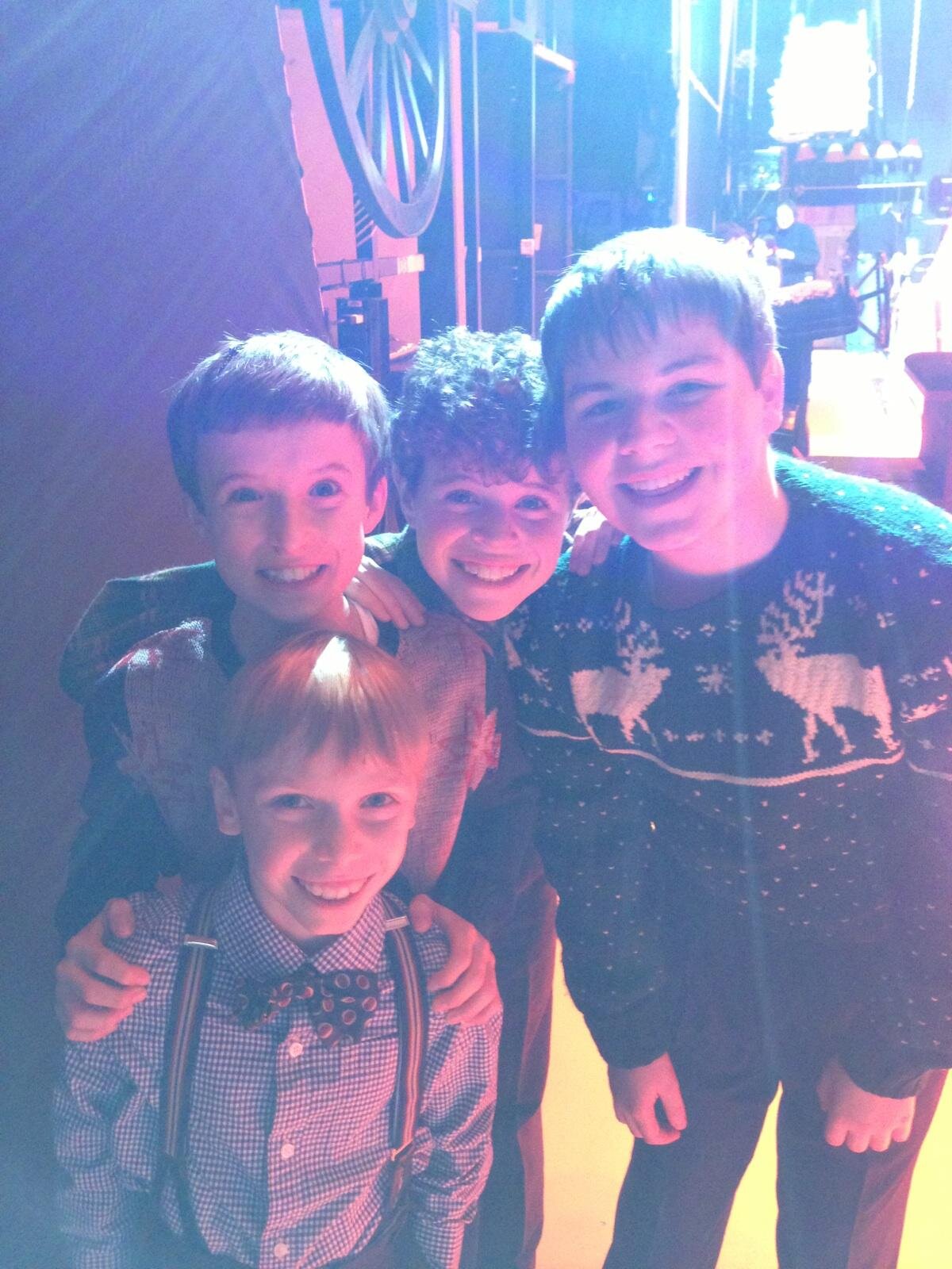  Backstage at in  A Christmas Story , Broadway OBC 2012 