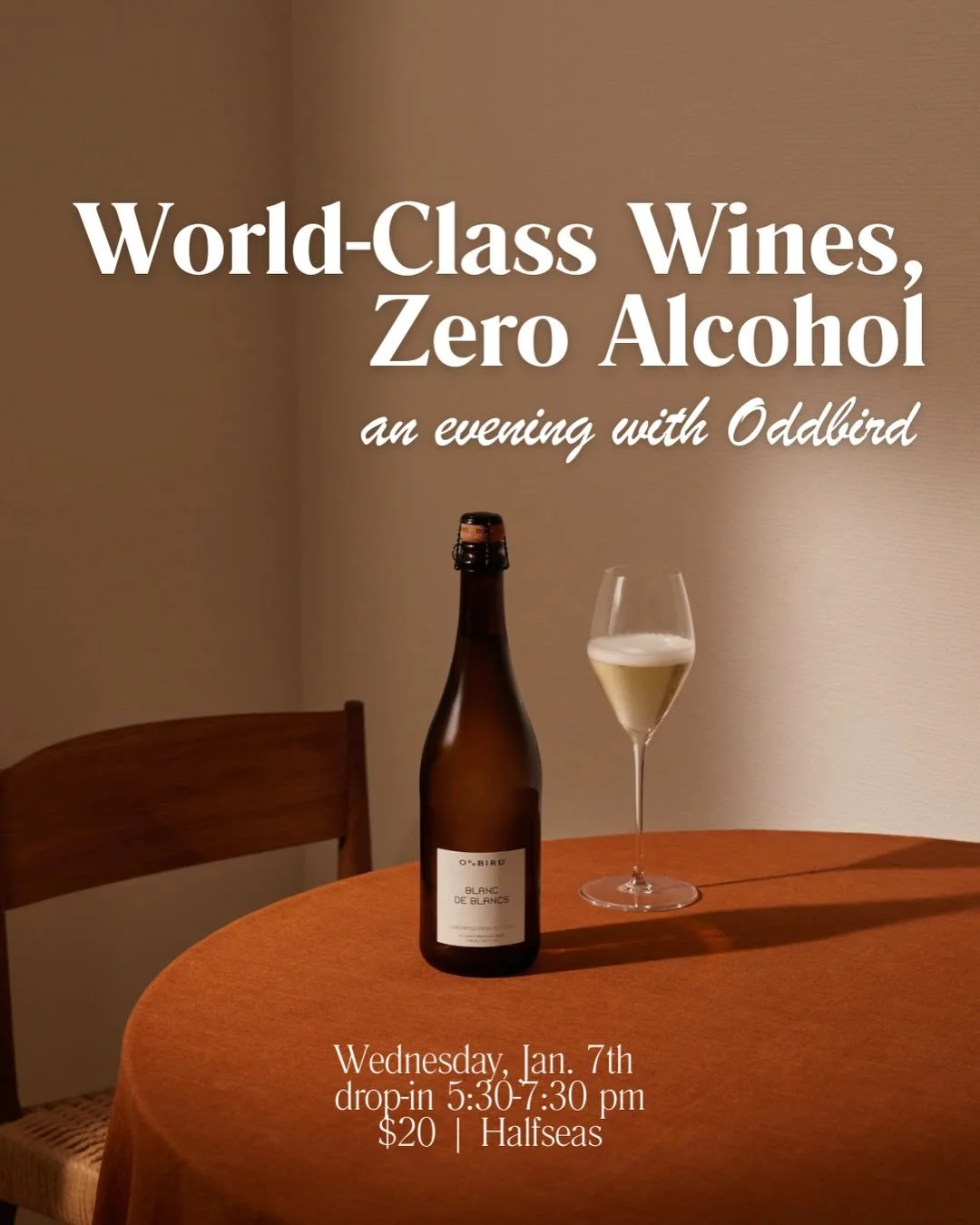 What happens when serious winemaking meets zero alcohol?🥂✨

Join us for an NA wine tasting with Oddbird, the Swedish pioneers redefining what alcohol-free wine can be.🍷

Founded by Moa G&uuml;rb&uuml;zer, Oddbird blends traditional winemaking with 