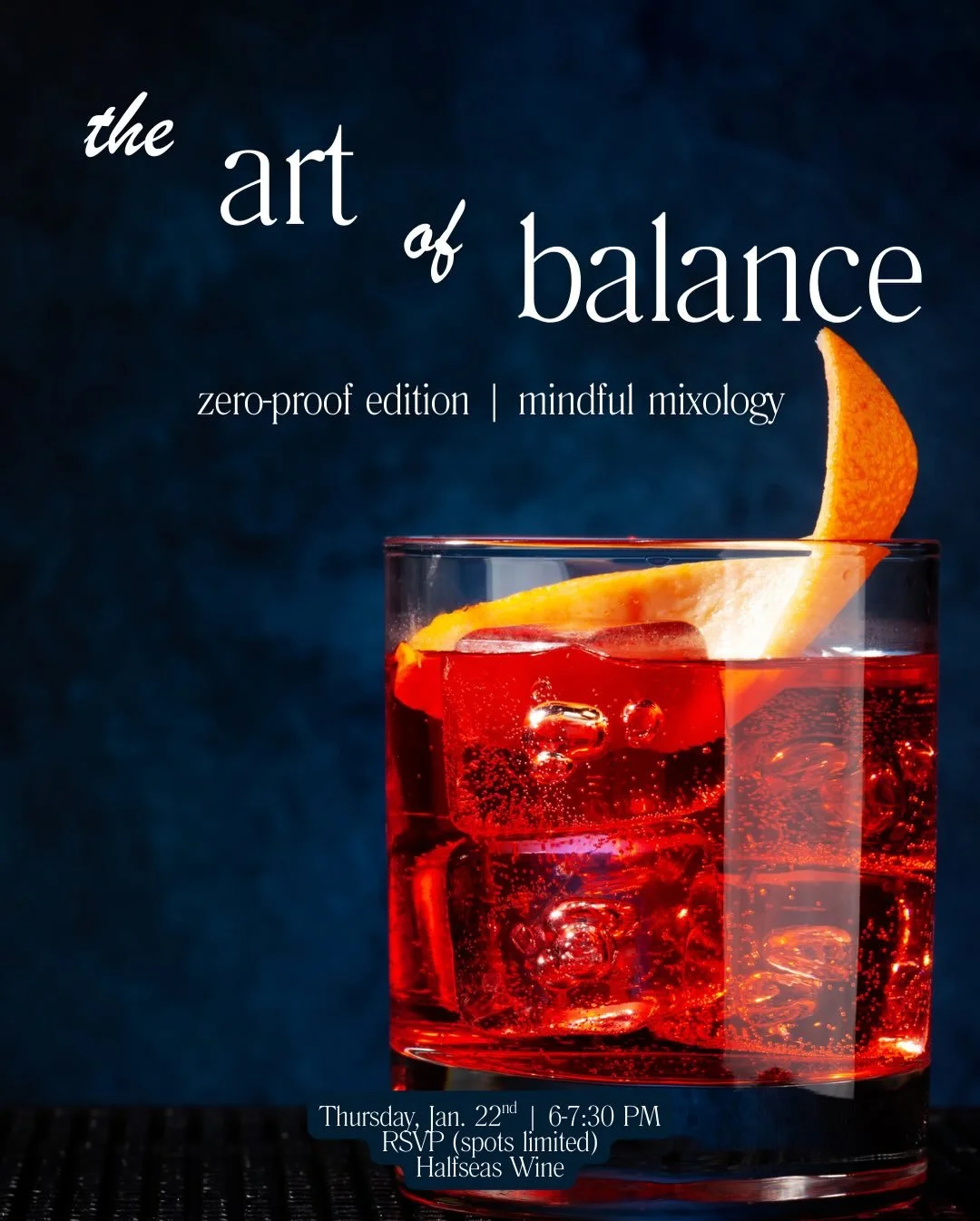 Fix the drink. Find the balance.🍸

Join us for a hands-on NA cocktail crafting with zero-proof spirits expert Kayleigh Blome of Vehrs Distributing.✨

Instead of showing guests how to make cocktails start to finish, guests are given intentionally &ld