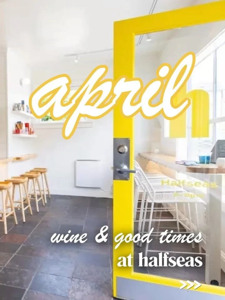 April at Halfseas = many reasons to sip &amp; celebrate 🍷🎉✨

We&rsquo;re turning 2 (!!) and celebrating all month long with tastings, cozy rituals, and plenty of excuses to gather, sip, and stay awhile.

✨ Wednesday, April 1st - Halfseas Turns 2🥳
