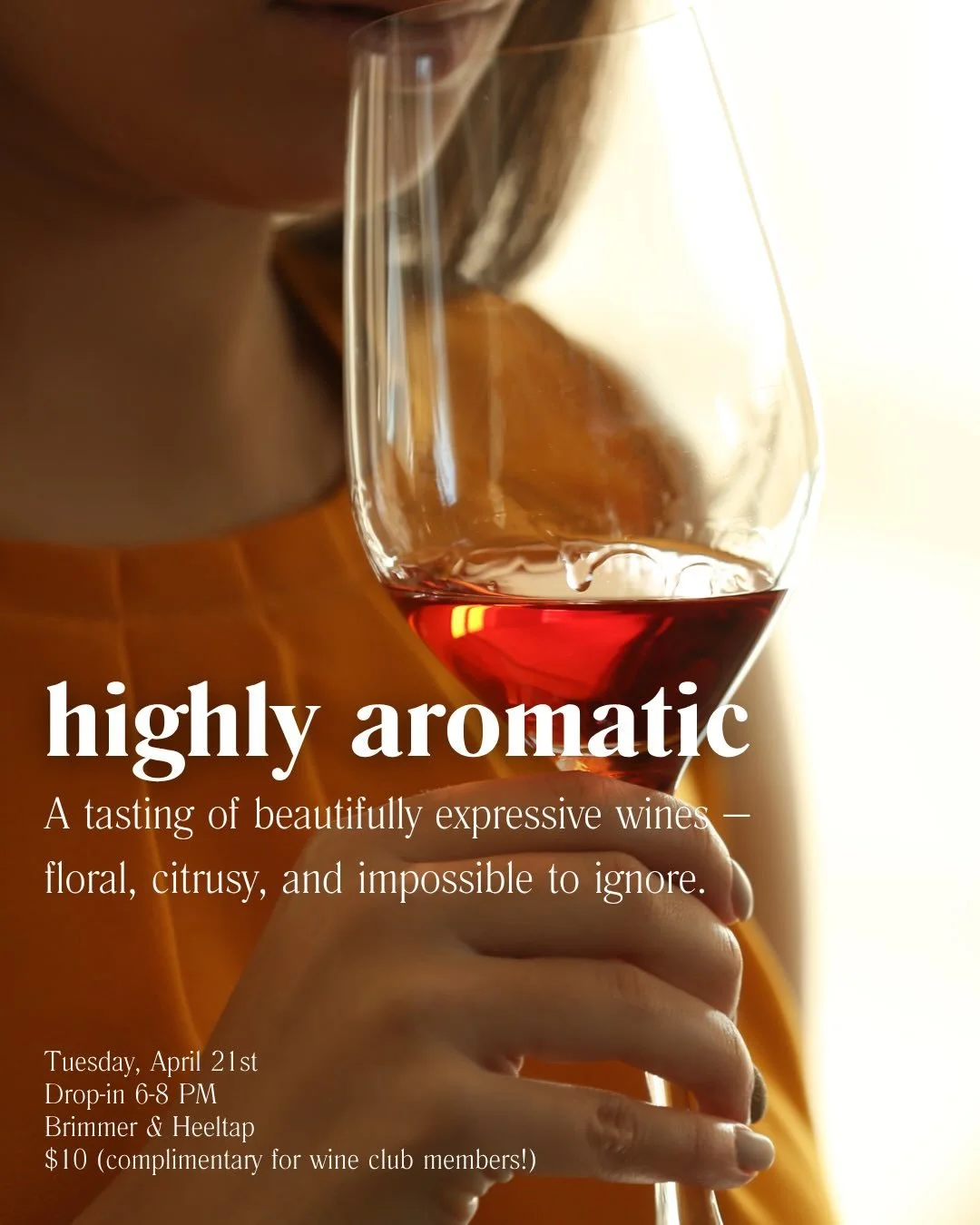 This month&rsquo;s wine club tasting is all about aromatics. 🌸 The wines that pull you in before the first sip. 

Think lifted florals, citrus oils, spice, and those beautifully expressive noses that set the tone for everything that follows. These b
