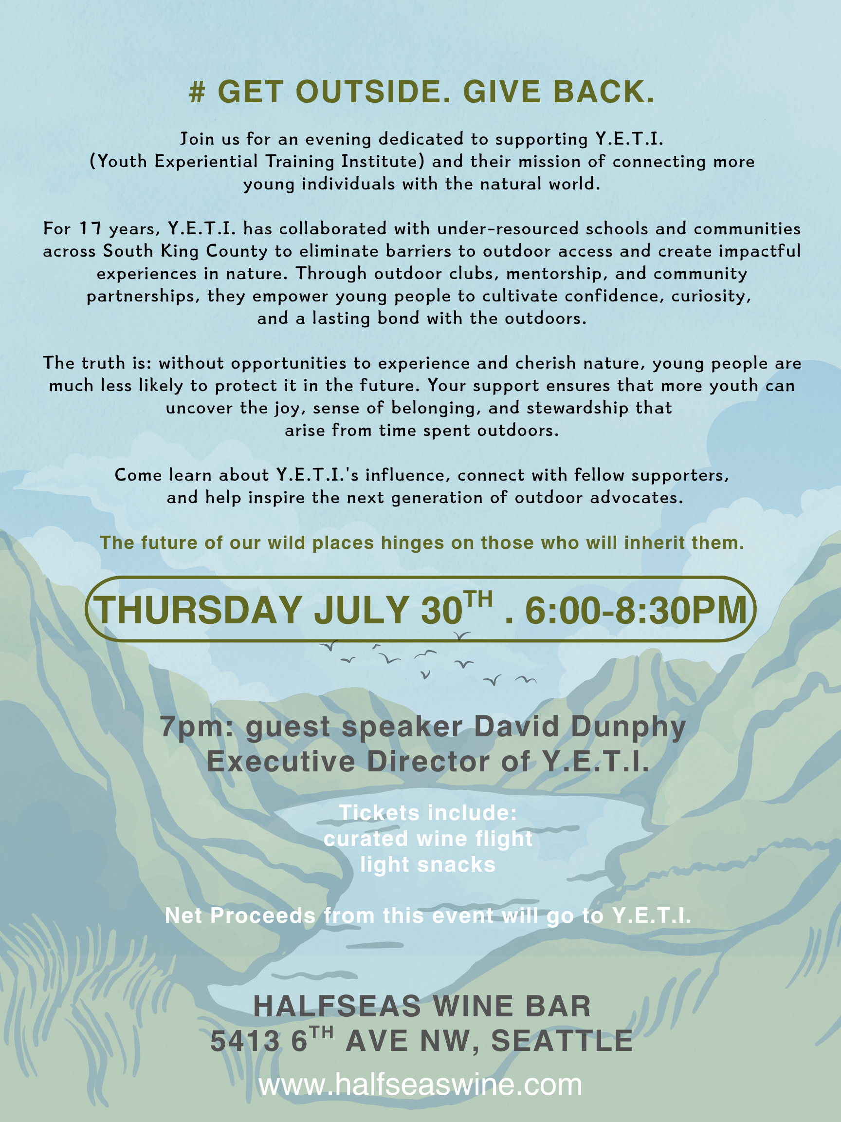Y.E.T.I. Fundraiser