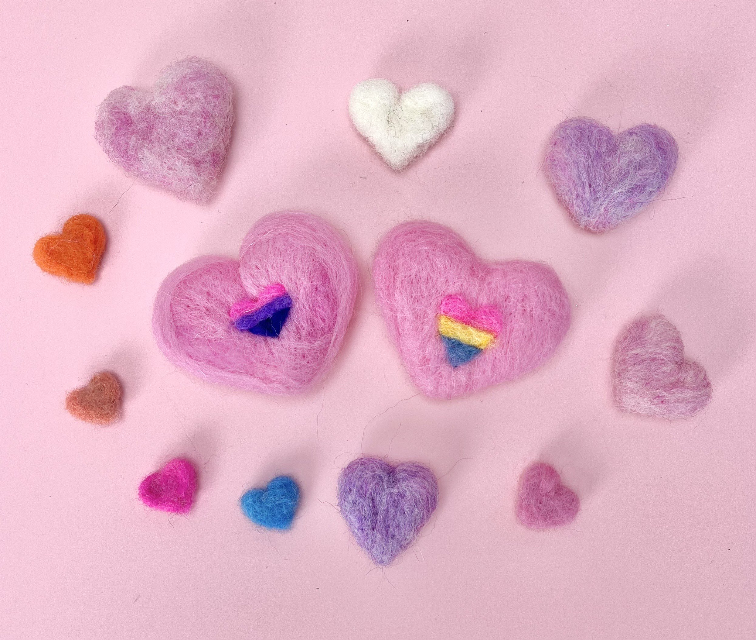 Mini Heart Felting Class 2.12.25