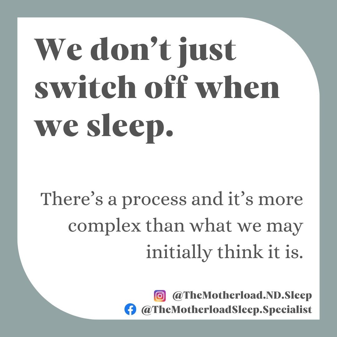We don't *just* fall asleep. Some people have a superpower where they can fall asleep as soon as their head hits the pillow, for the vast majority of people, they have to put in a bit of work to get to sleep and stay asleep. When you have anything go
