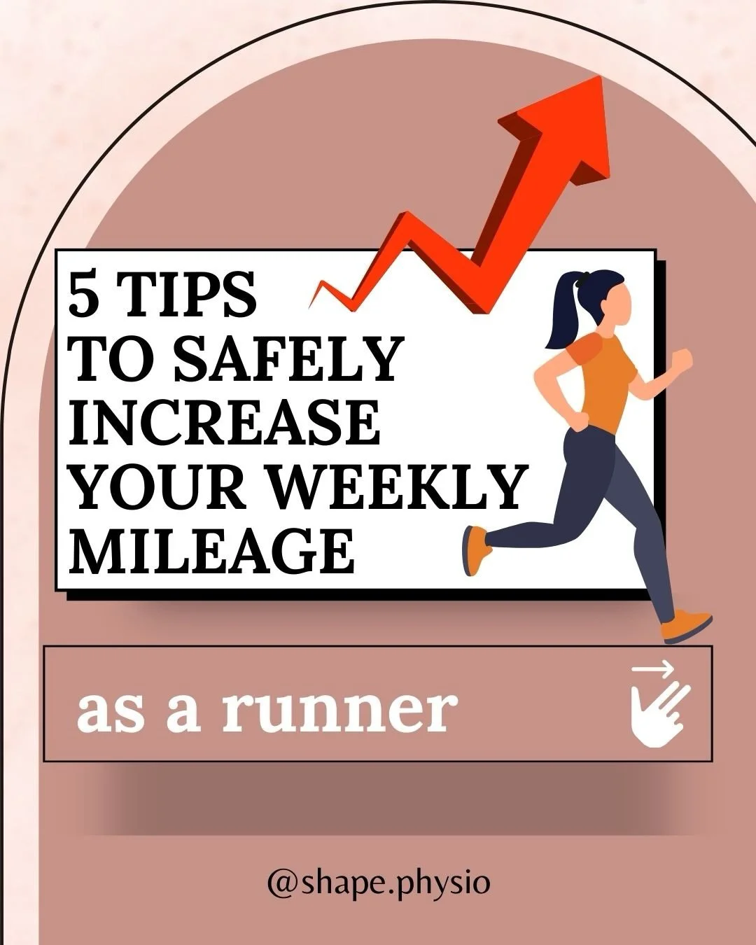 You can&rsquo;t reduce your running injury risk at 100% or &ldquo;bullet proof&rdquo; your body. However, these tips are a good place to start to safely increase your running mileage.

*****

Follow @shape.physio for more running tips on how to becom