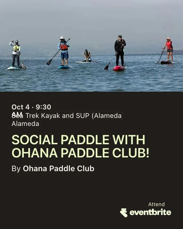Please join us for a social paddle on Sunday  Oct. 4, starting at 9:30 am. 
Tickets and information on Eventbrite! 

https://www.eventbrite.com/e/social-paddle-with-ohana-paddle-club-tickets-2001133376799?aff=erelexpmlt

#standuppaddleboarding #ohana