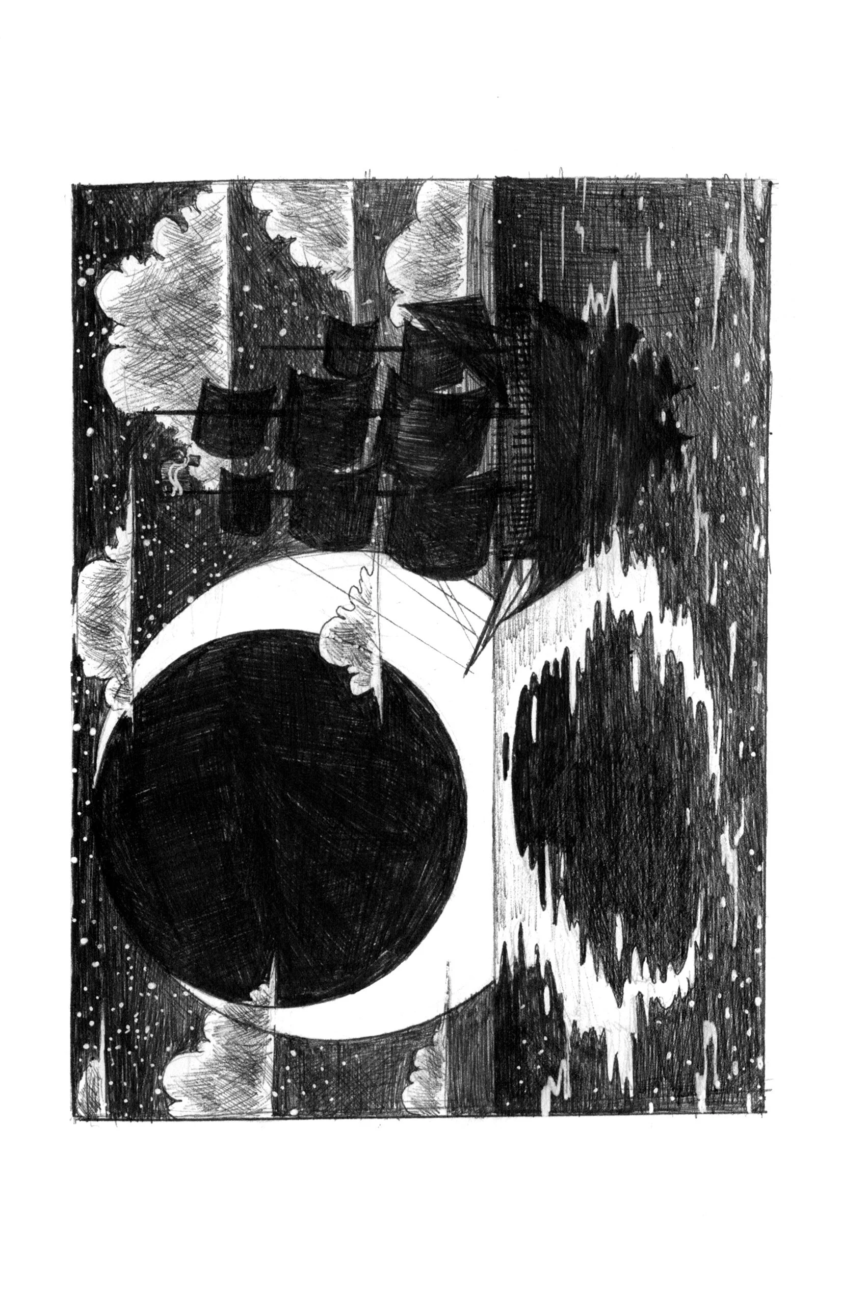 Sketchbook '17. Ballpoint and gel pen in sketchbook