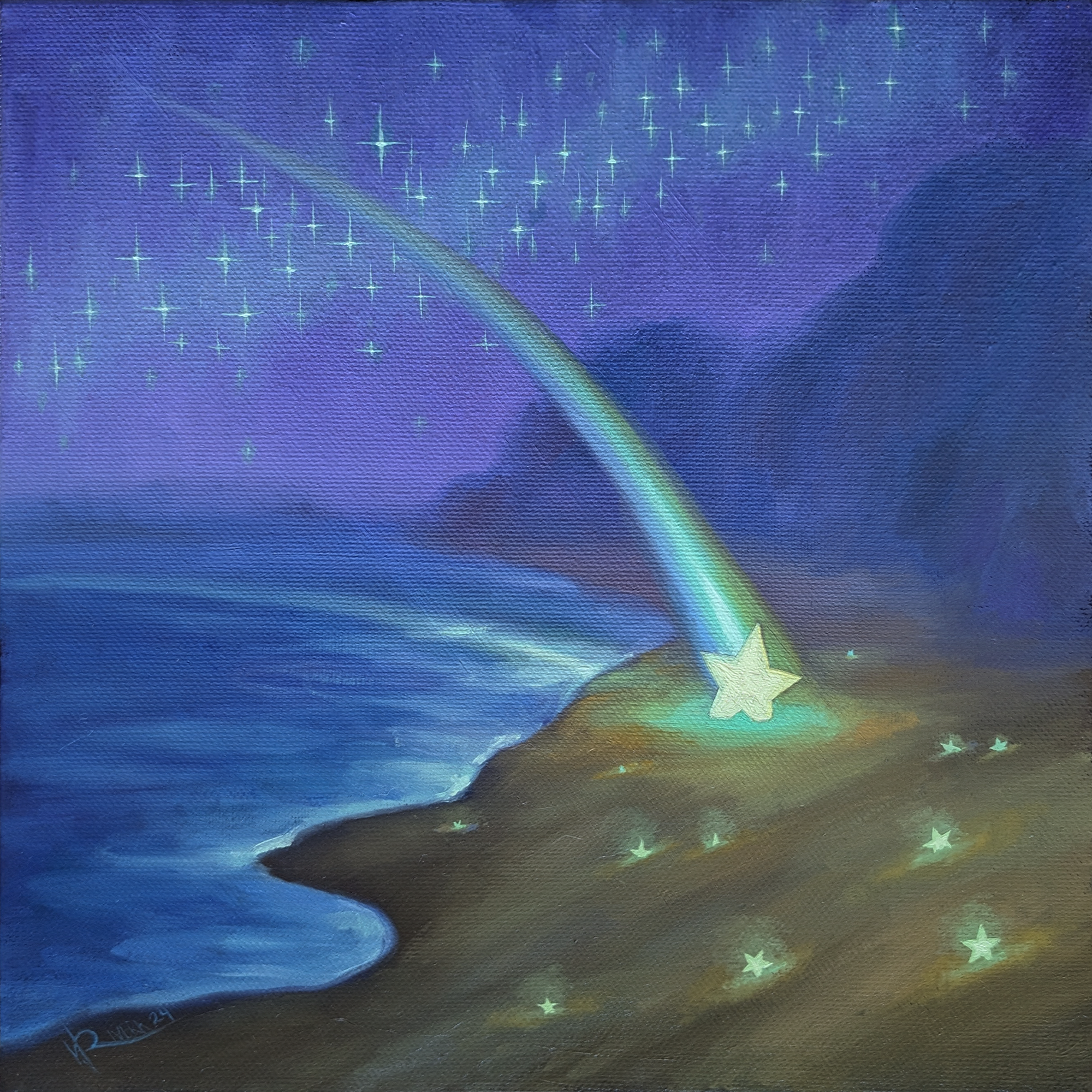 Another Place 3. Oil on canvas. 12x12 inches