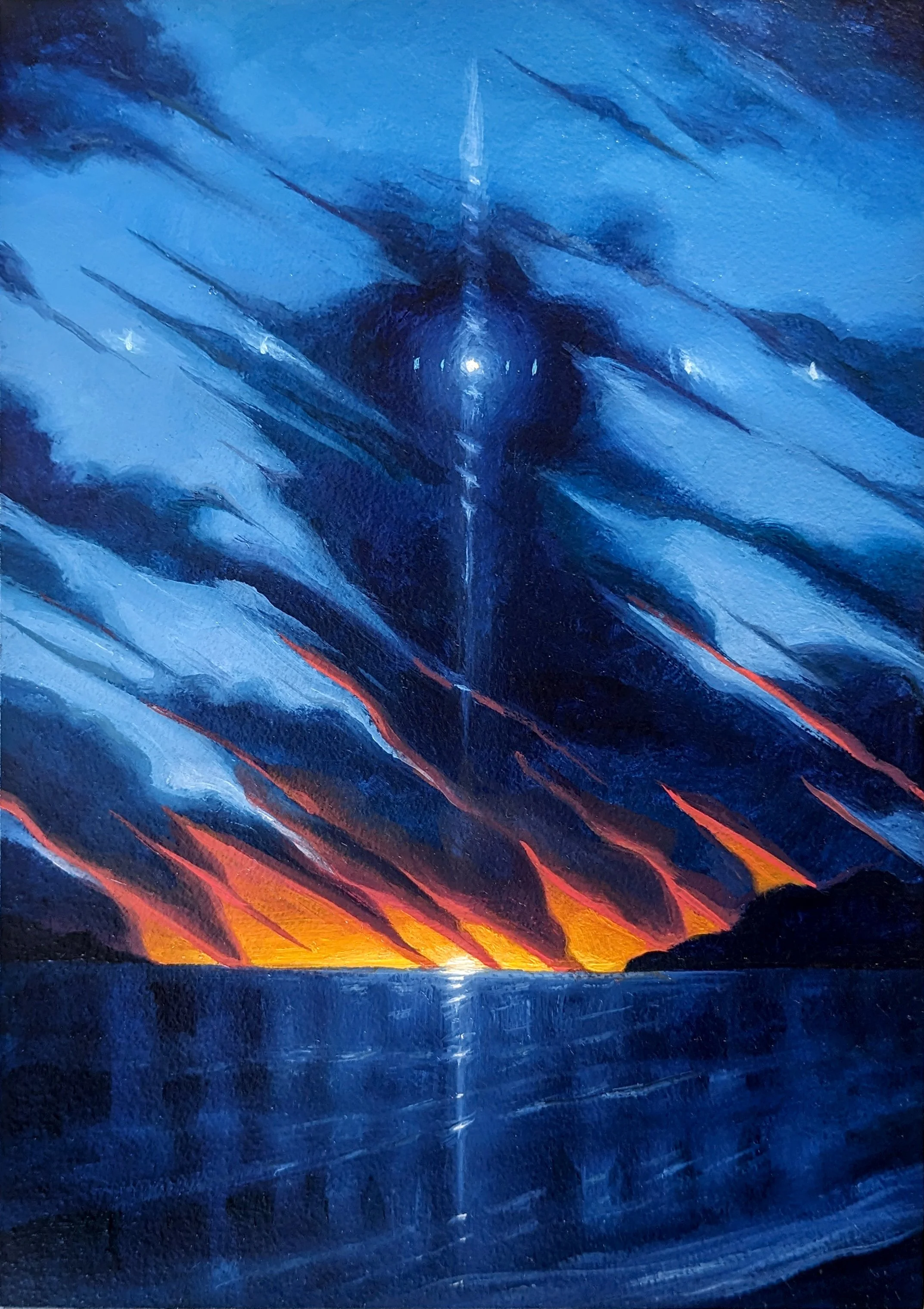 Another Place 1. Oil on panel. 5x7 inches