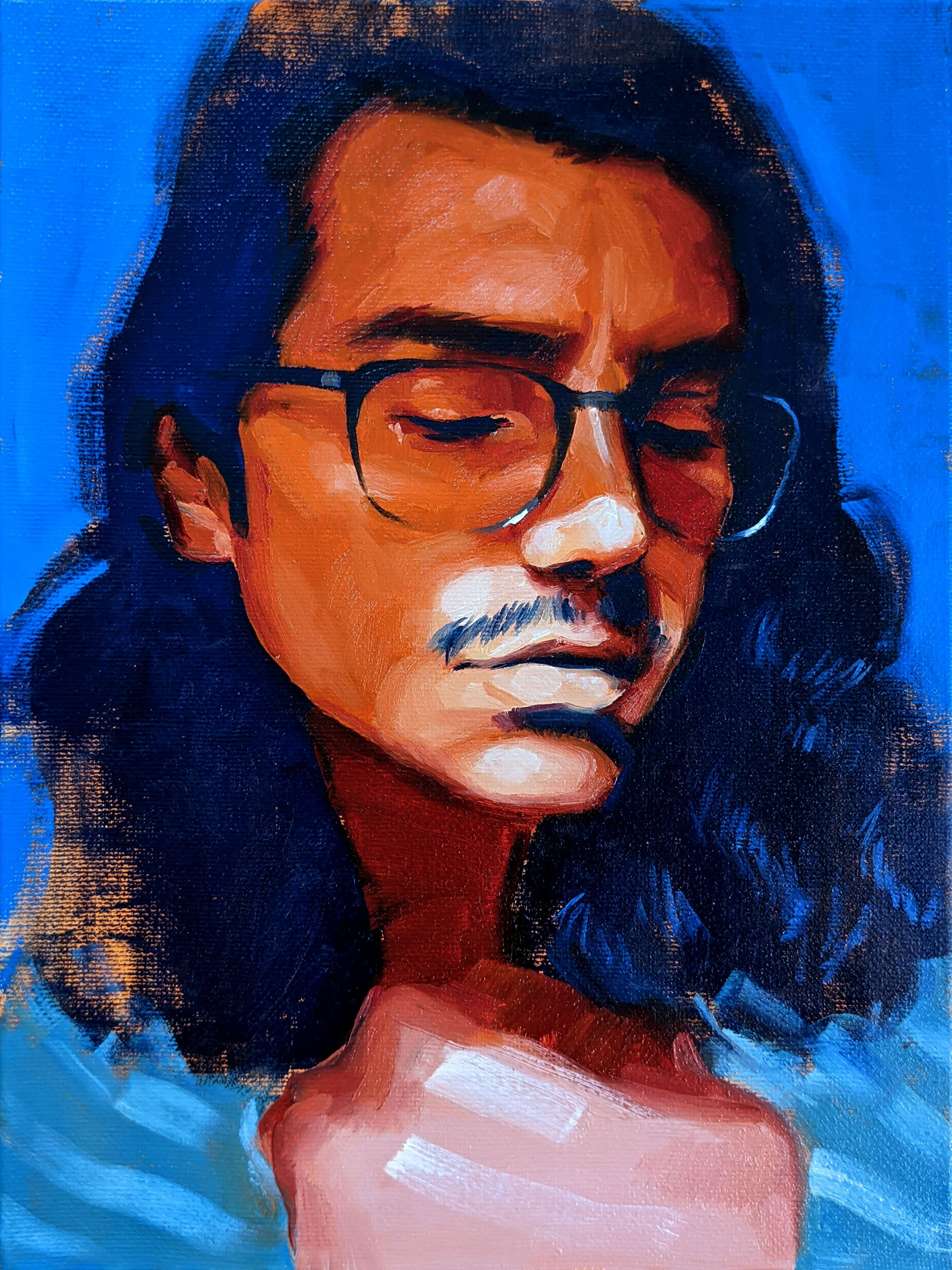 Figure Study no 7. Oil on canvas. 9x12in.