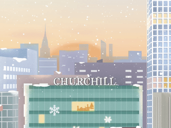  The Chrismas Greeting Card used in the newsletter to their investor and on the social media of Churchill Asset Management. 