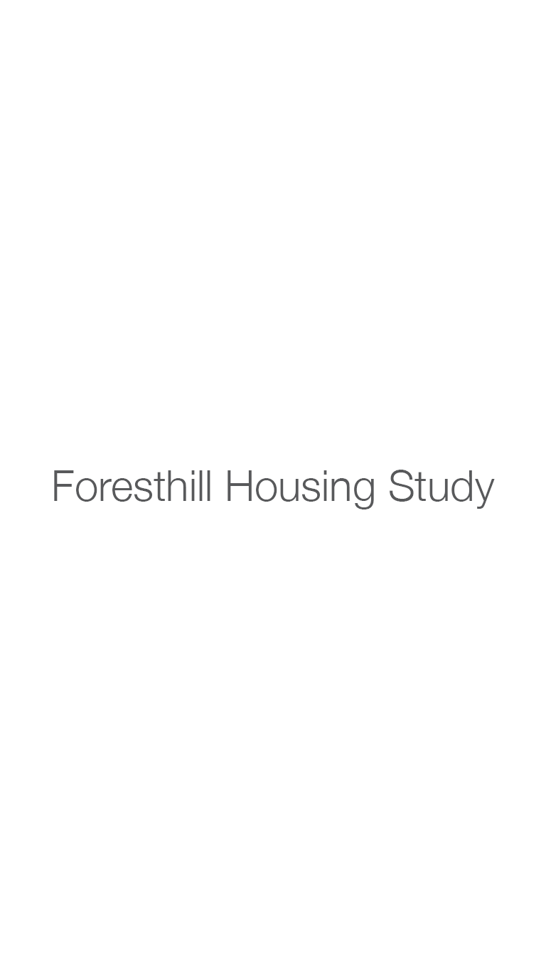 Cover page of a report titled 'Forestill Housing Study' with a white background and gray text.