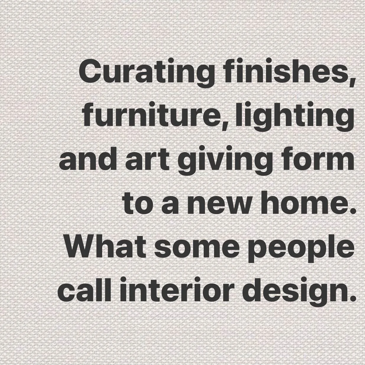 Curating finishes, furniture, lighting and art giving form to a new home. What some people call interior design. 

Distribuci&oacute;n | Dise&ntilde;o | Supervisi&oacute;n | Styling. 

.
.
.
.
#interiorismo #interiorismoresidencial #dise&ntilde;odein