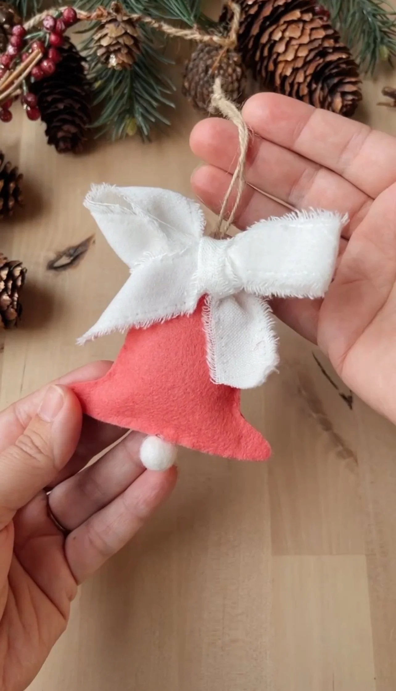 Christmas bell and light ornaments