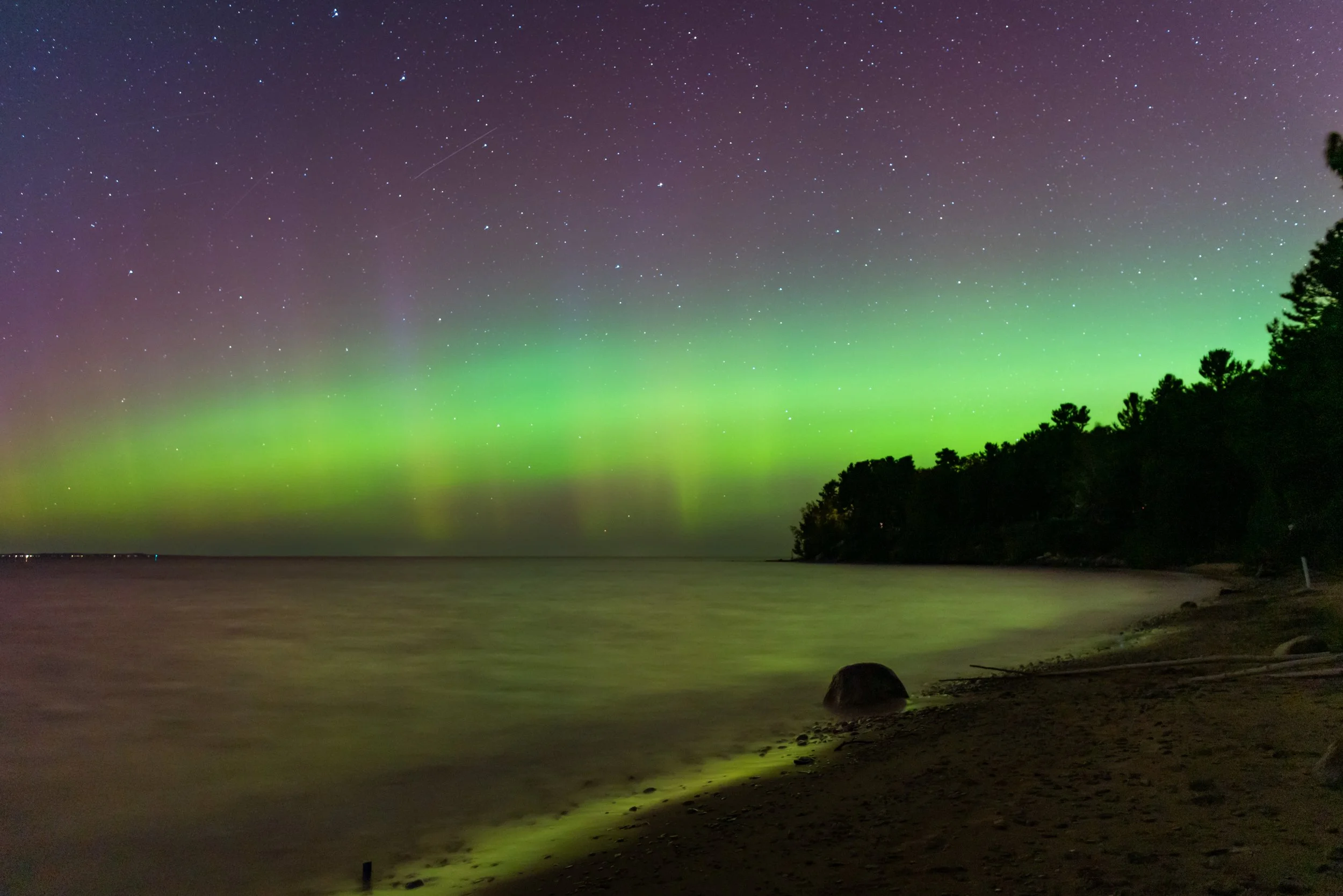 Northern Lights, Charlevoix Michigan
