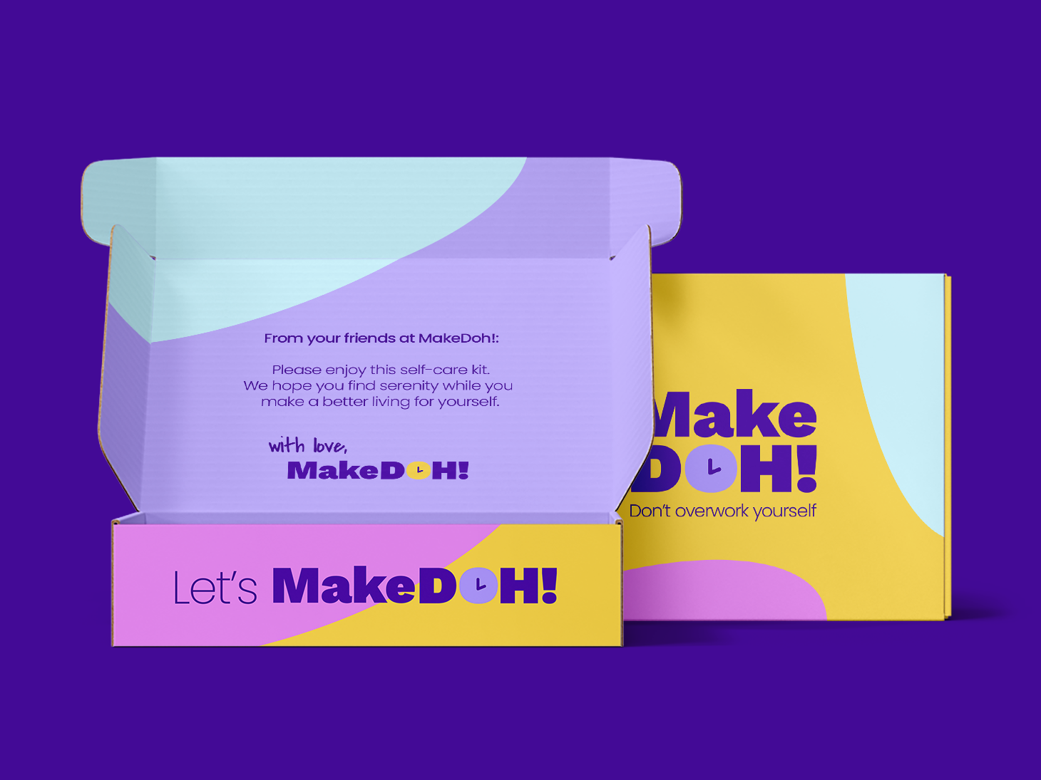 Subscription box with MakeDoh! Branding