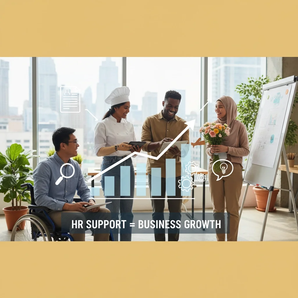       
  
     The Impact of HR Support on Small Business Growth 
   
 You've built your small business from the ground up, poured your heart into every decision, and now you're watching it grow. But here's the thing: as your team expands