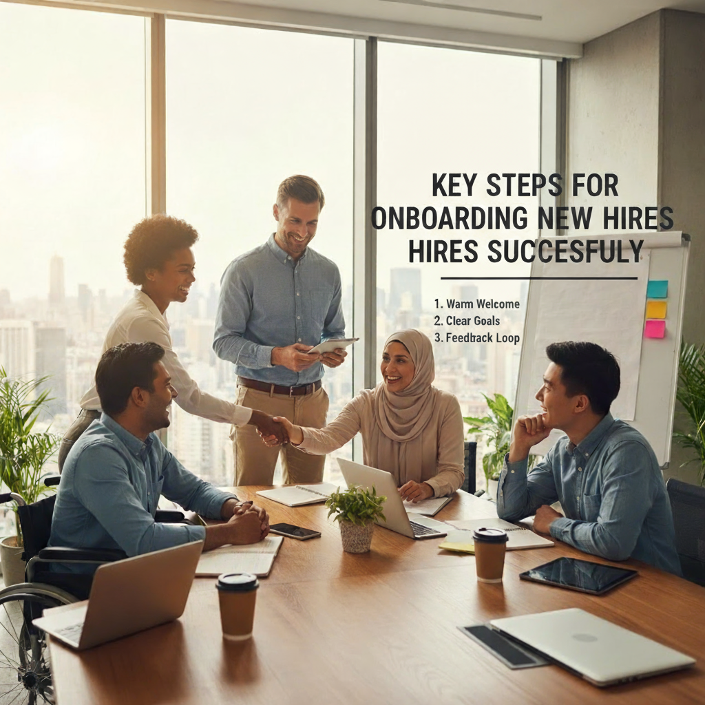       
  
     Key Steps for Onboarding New Hires Successfully 
 Let's be honest, bringing new people into your organization can feel overwhelming. You want them to succeed, but between juggling your regular responsibilities and making sure they 