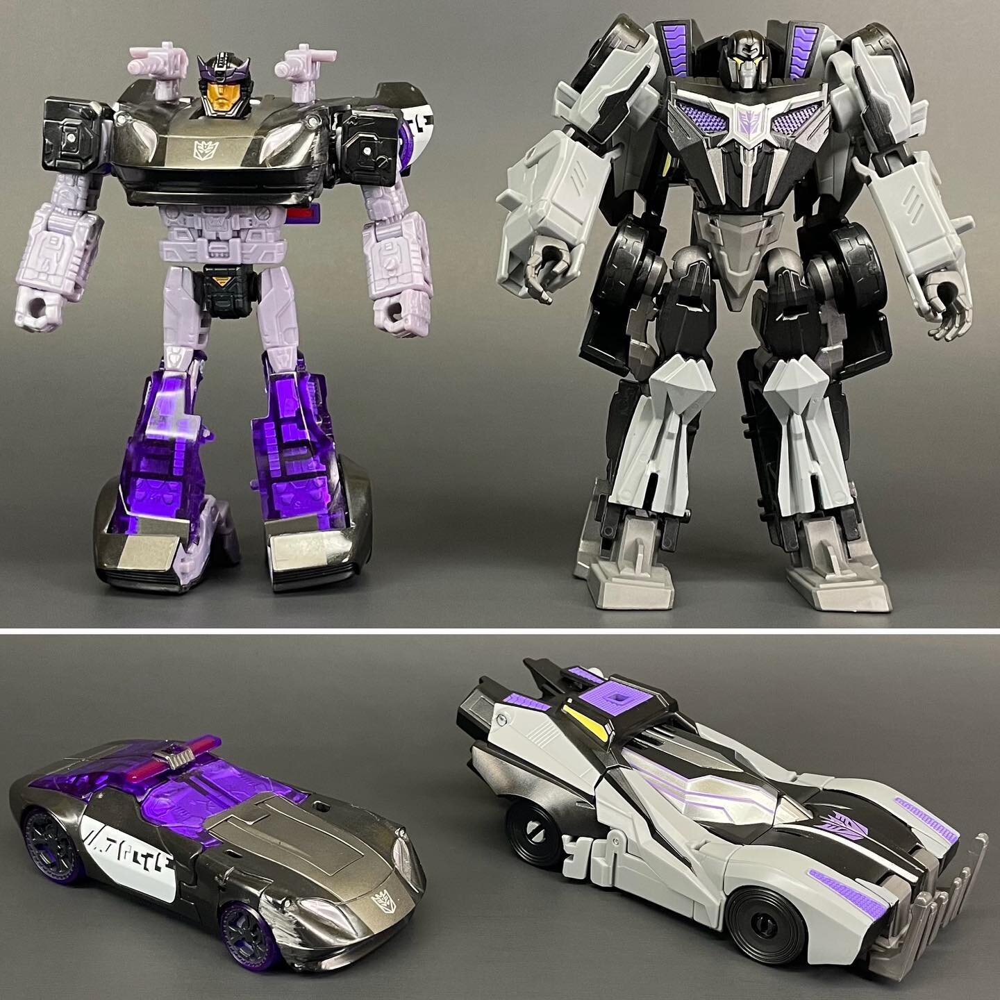 Barricade! Siege &amp; Studio Series Gamer Edition Cybertronian modes! 

#monkeyseesbs &lt;&mdash; 🛸|🛸

#barricade #decepticonbarricade #siegebarricade #cybertronianmode #gameredition #studioseries #studioseriesgameredition #altmode #transformersba